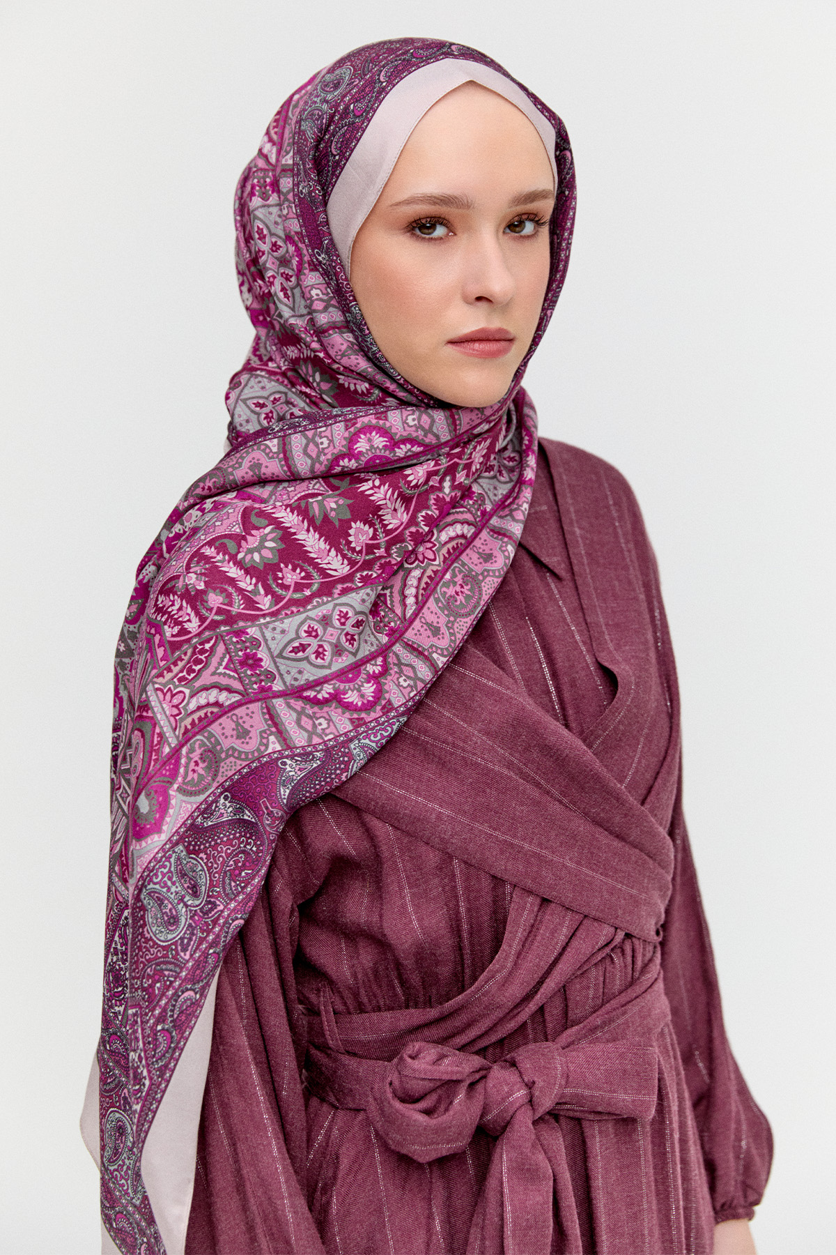 Etnik Motifli Modal Şal, Tesettür Giyim