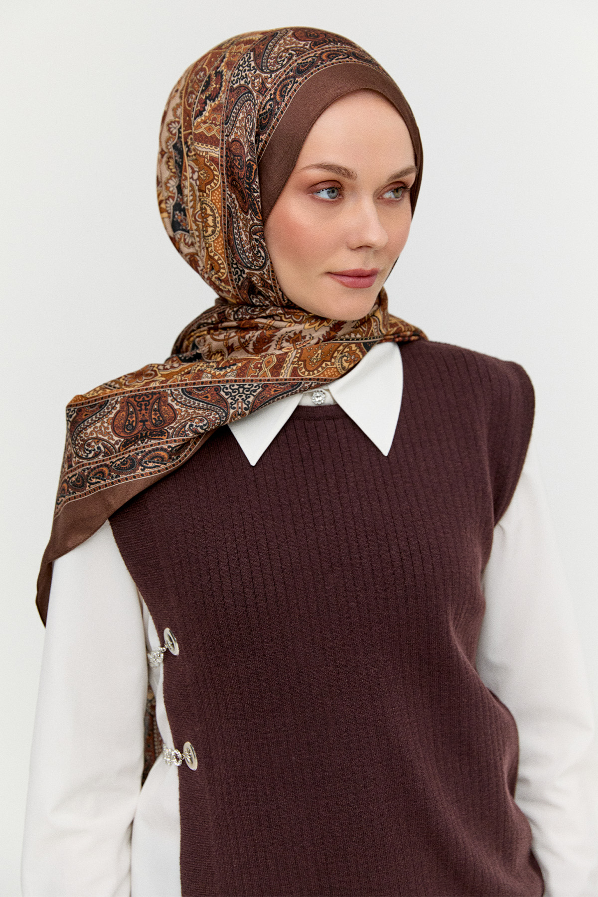 Etnik Motifli Modal Şal, Tesettür Giyim