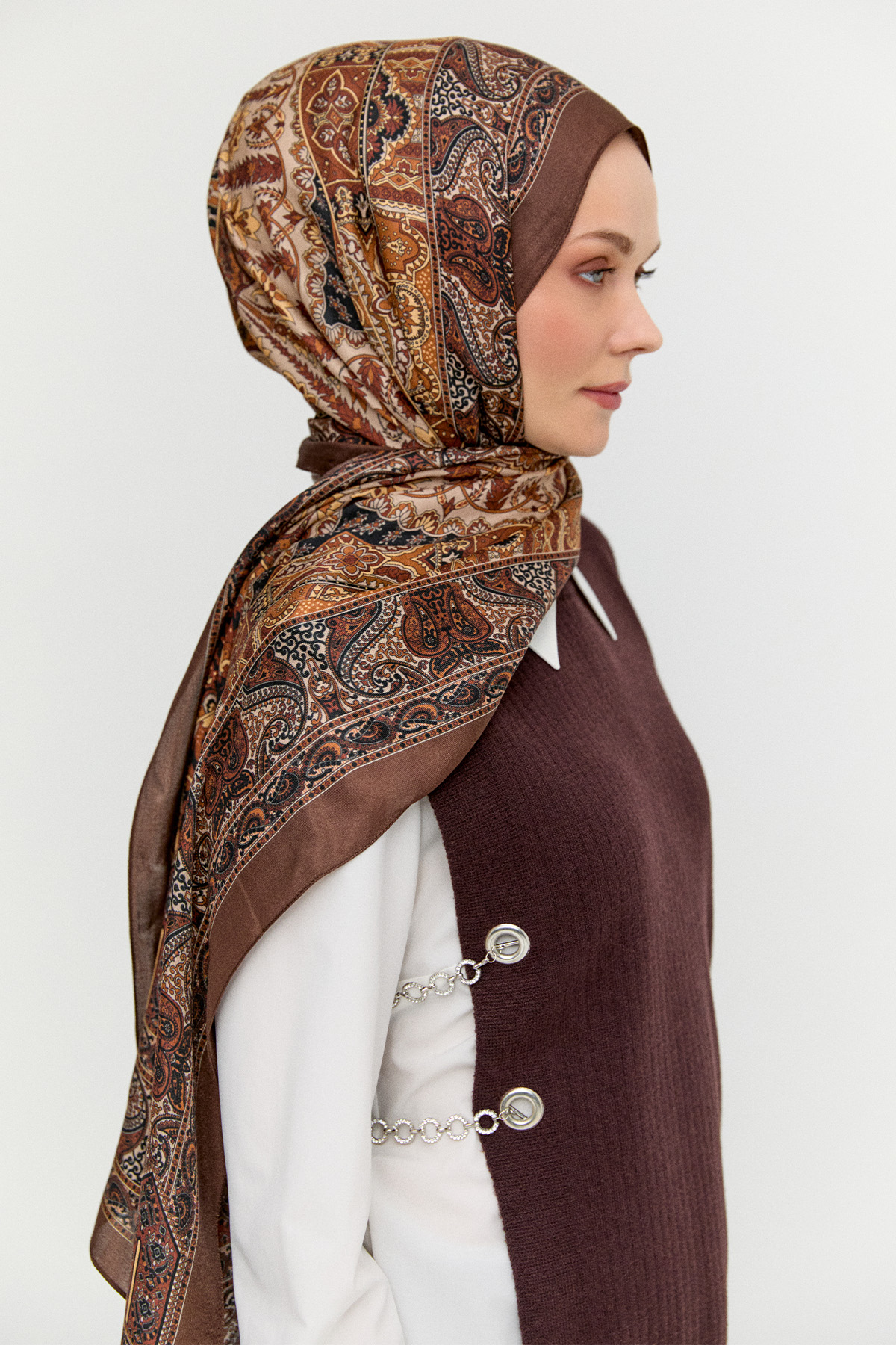 Etnik Motifli Modal Şal, Tesettür Giyim
