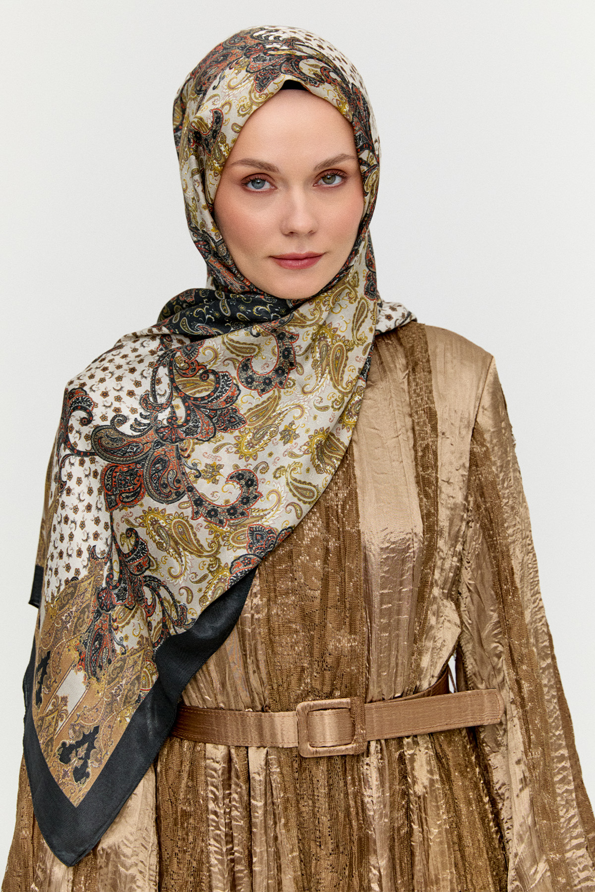 Paisley Desenli Modal Şal, Tesettür Giyim