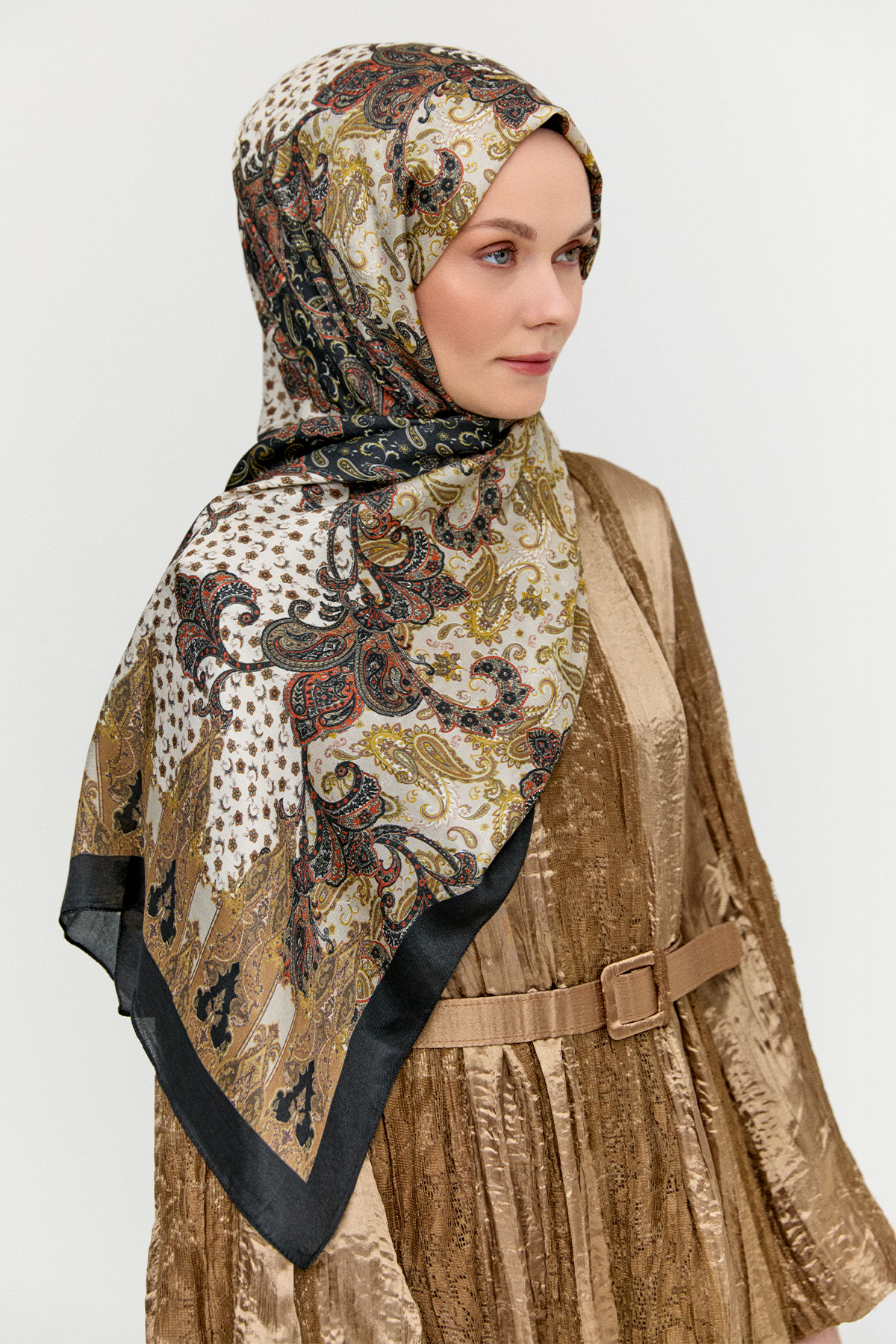 Paisley Desenli Modal Şal, Tesettür Giyim