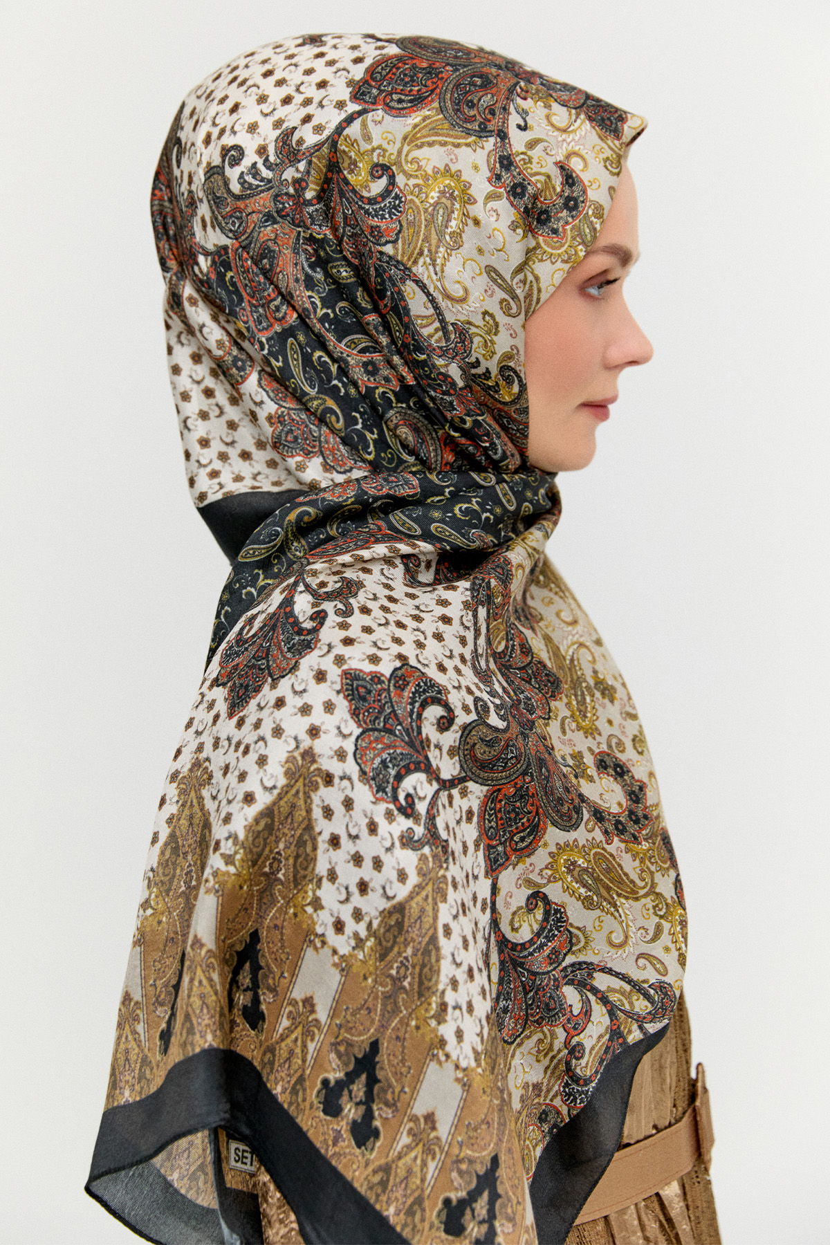 Paisley Desenli Modal Şal, Tesettür Giyim