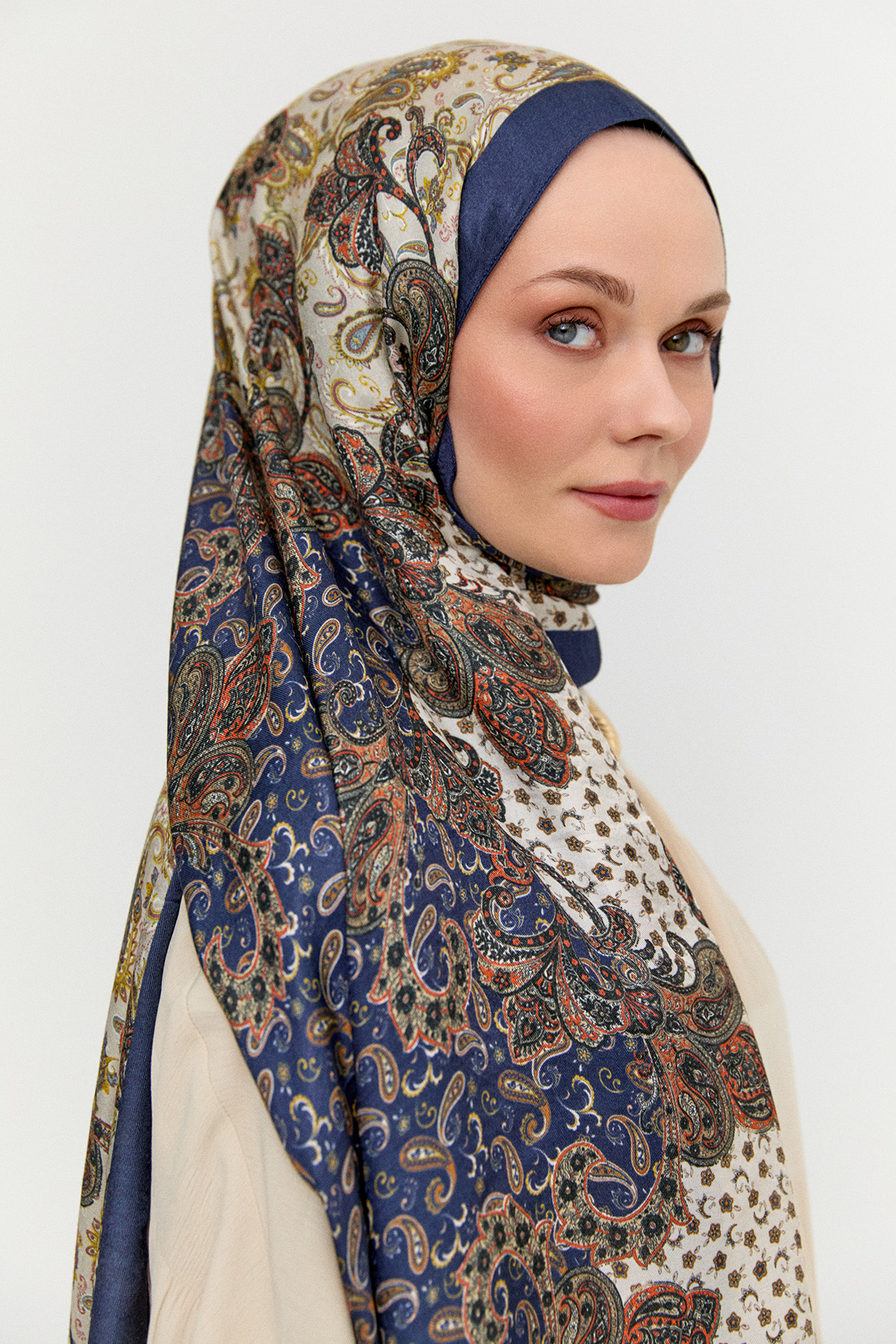 Paisley Desenli Modal Şal, Tesettür Giyim