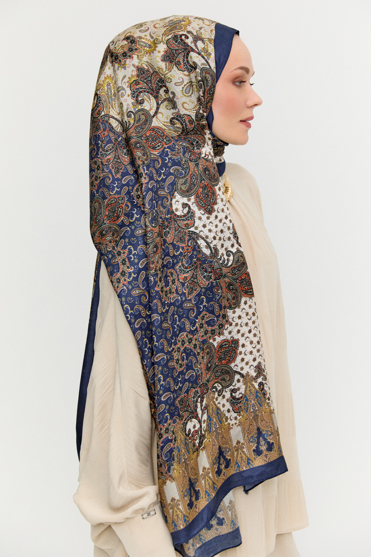 Paisley Desenli Modal Şal, Tesettür Giyim
