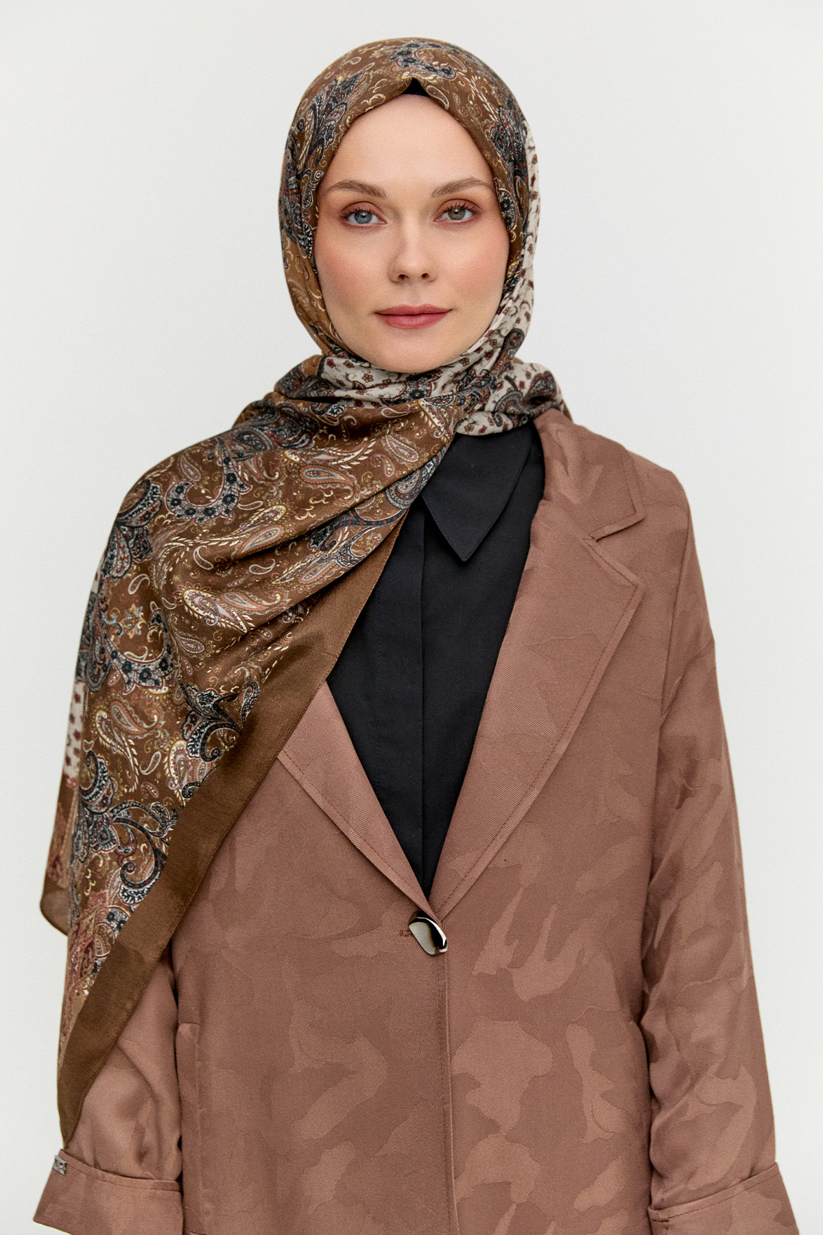 Paisley Desenli Modal Şal, Tesettür Giyim