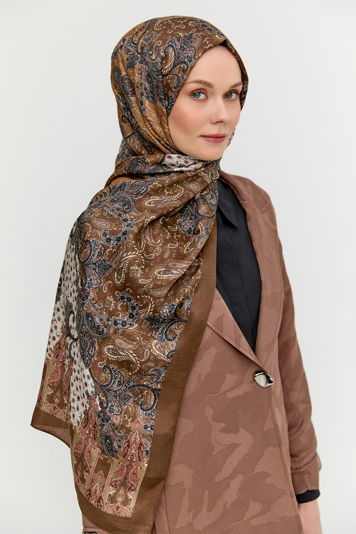 Paisley Desenli Modal Şal, Tesettür Giyim