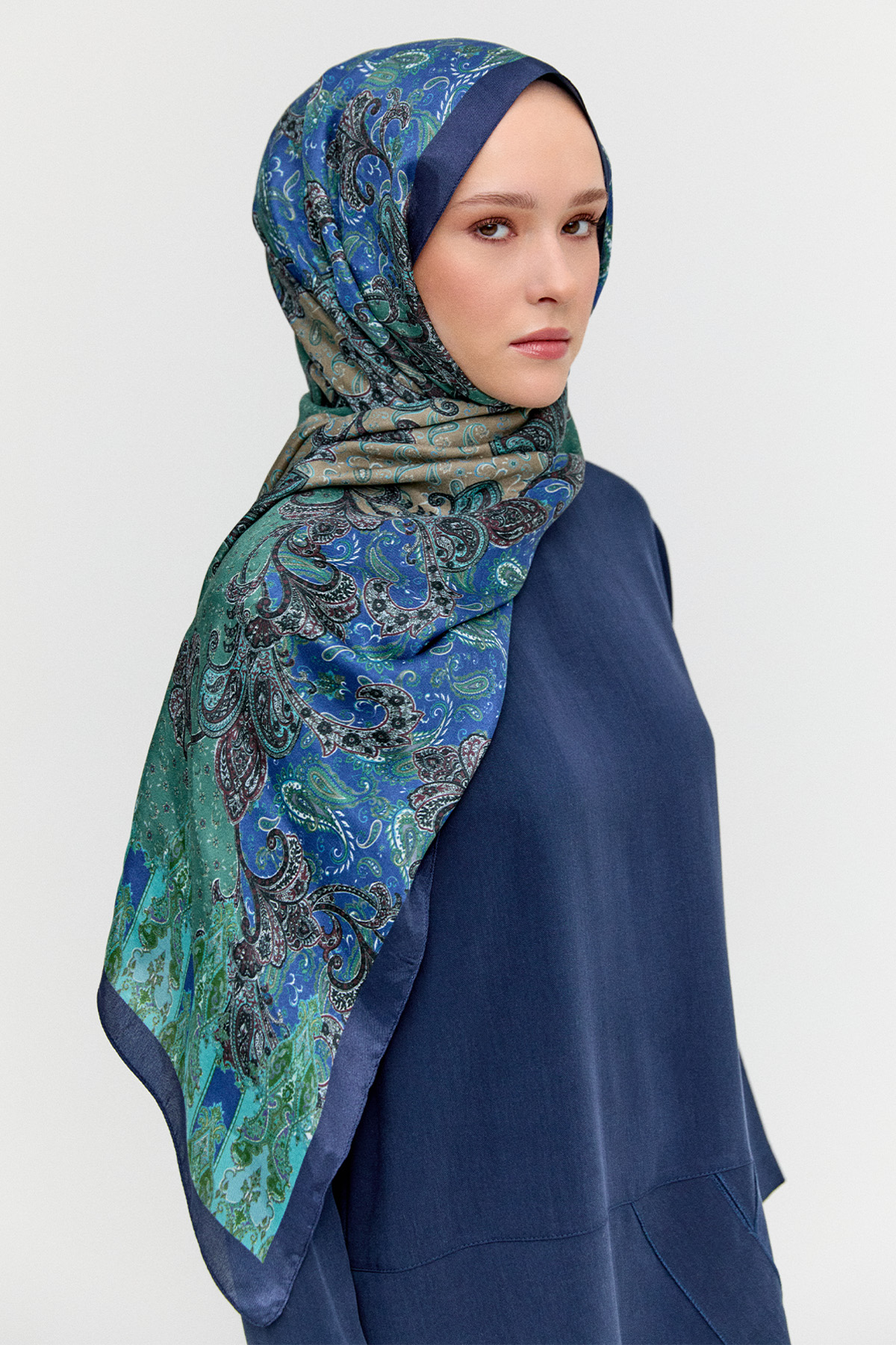Paisley Desenli Modal Şal, Tesettür Giyim