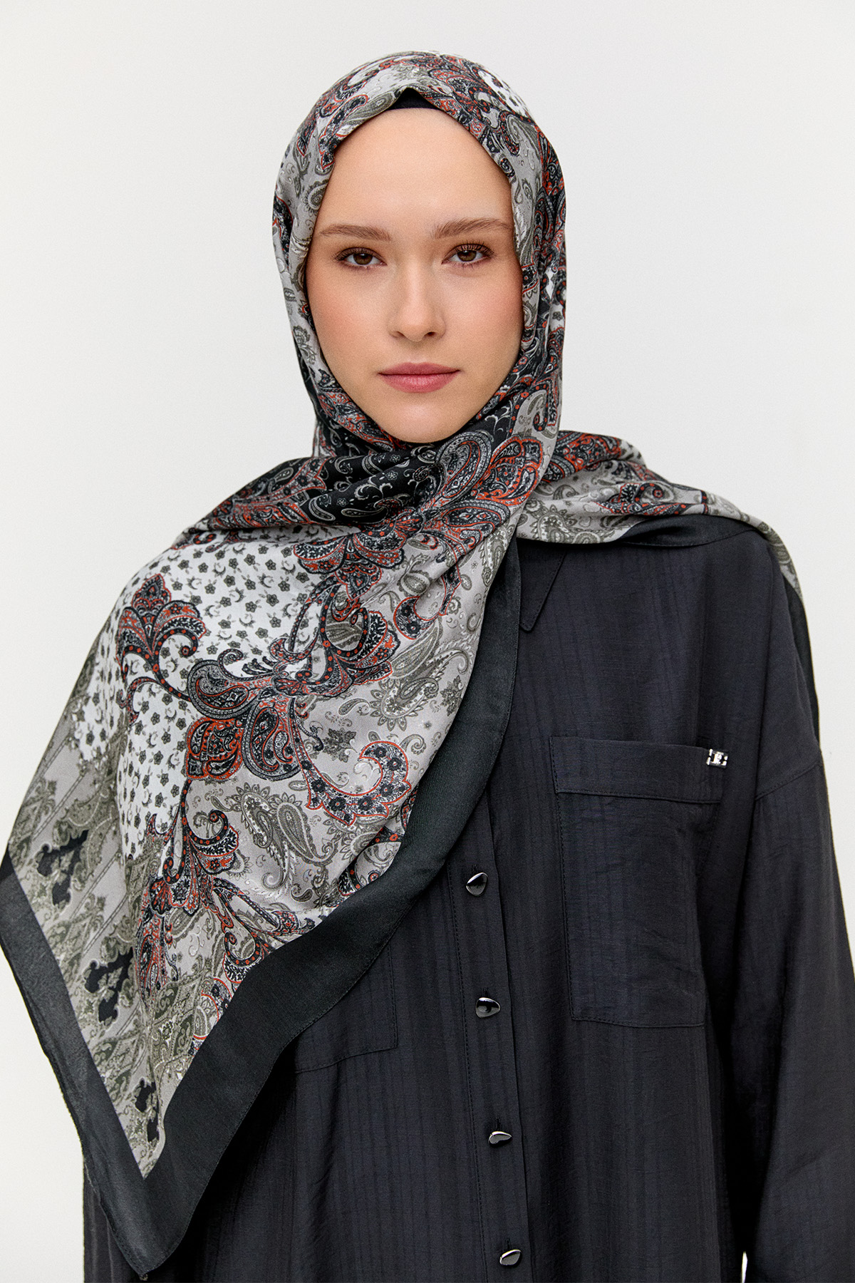 Paisley Desenli Modal Şal, Tesettür Giyim