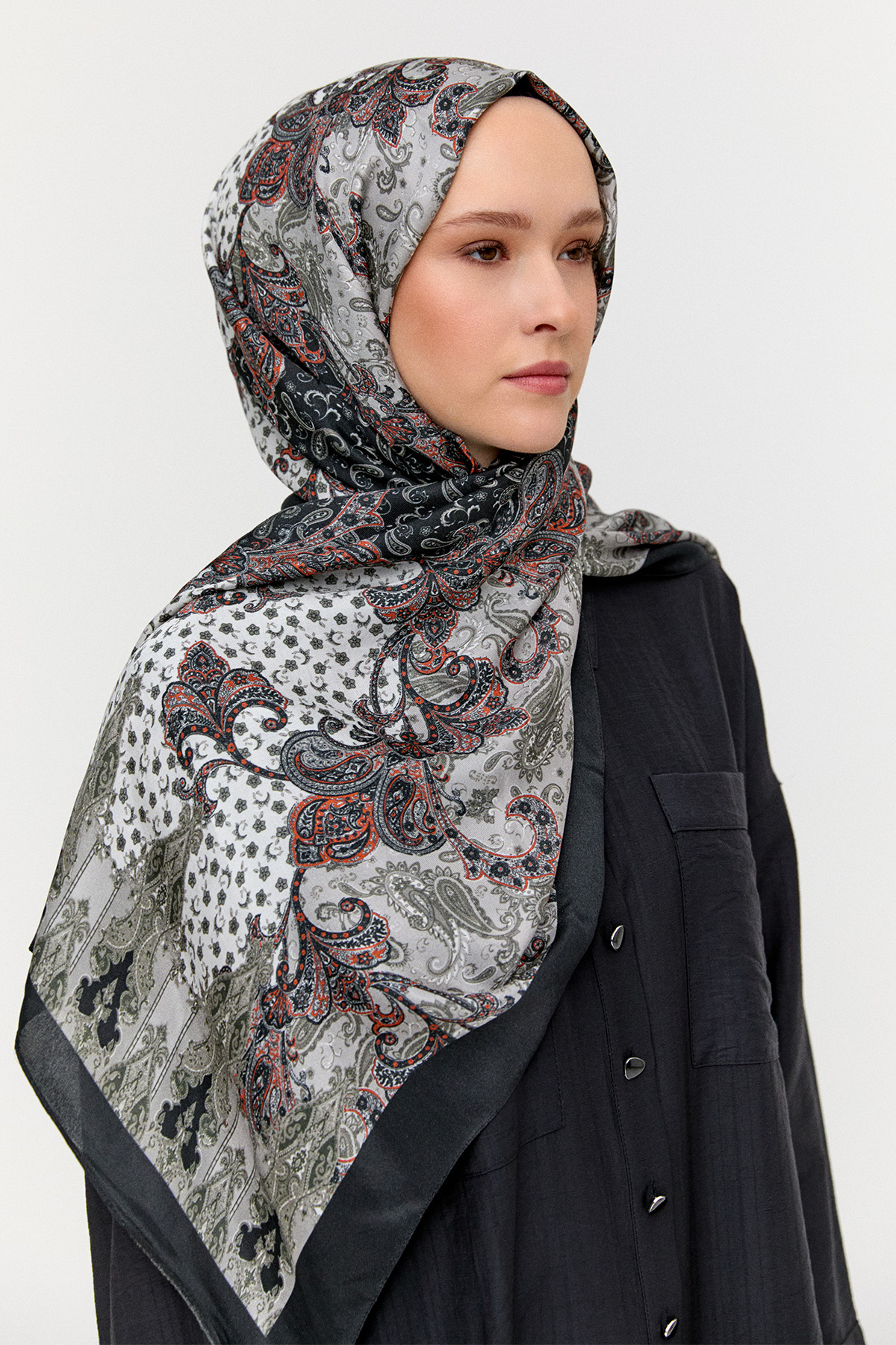 Paisley Desenli Modal Şal, Tesettür Giyim