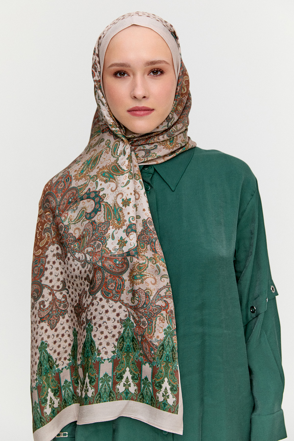 Paisley Desenli Modal Şal, Tesettür Giyim