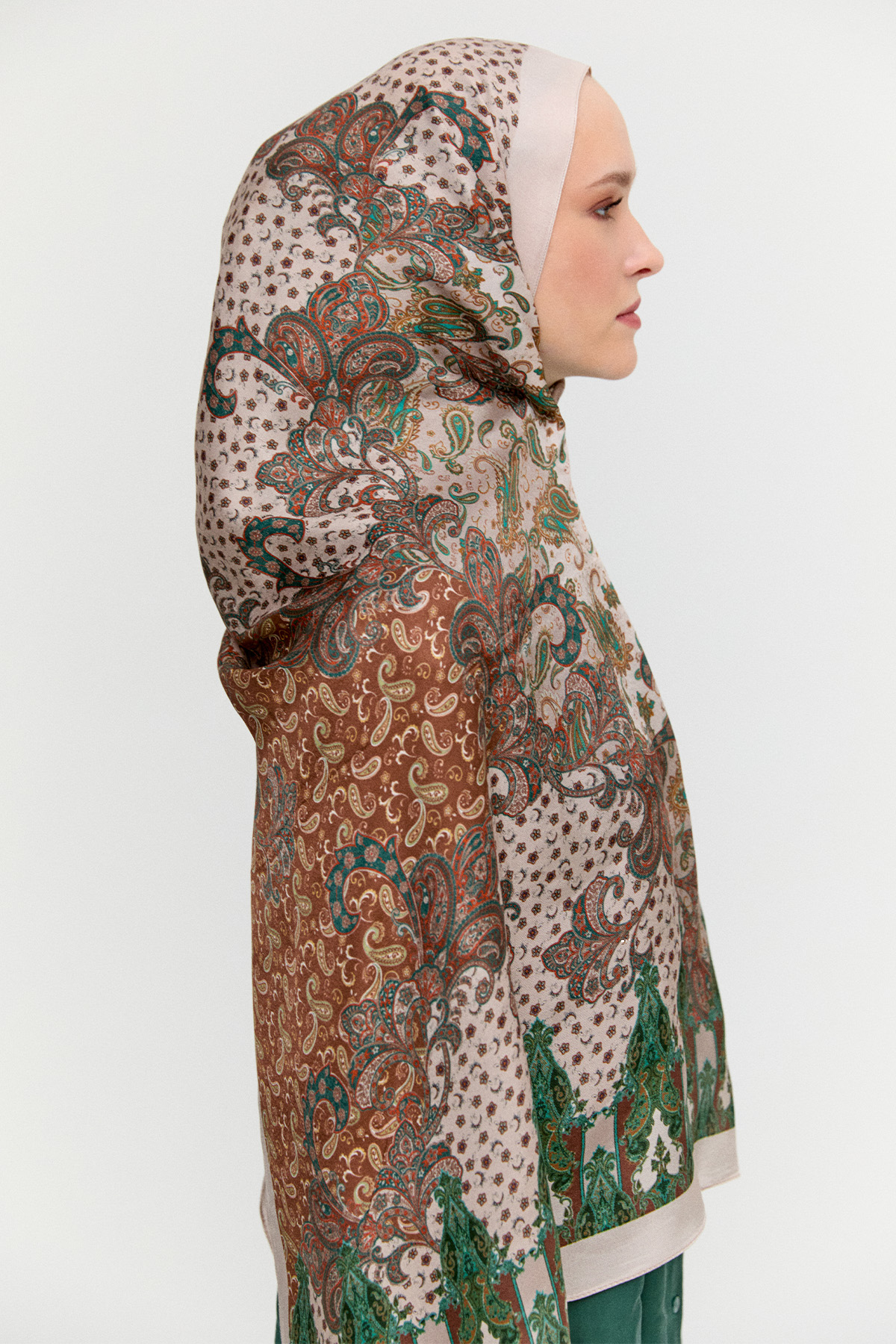 Paisley Desenli Modal Şal, Tesettür Giyim