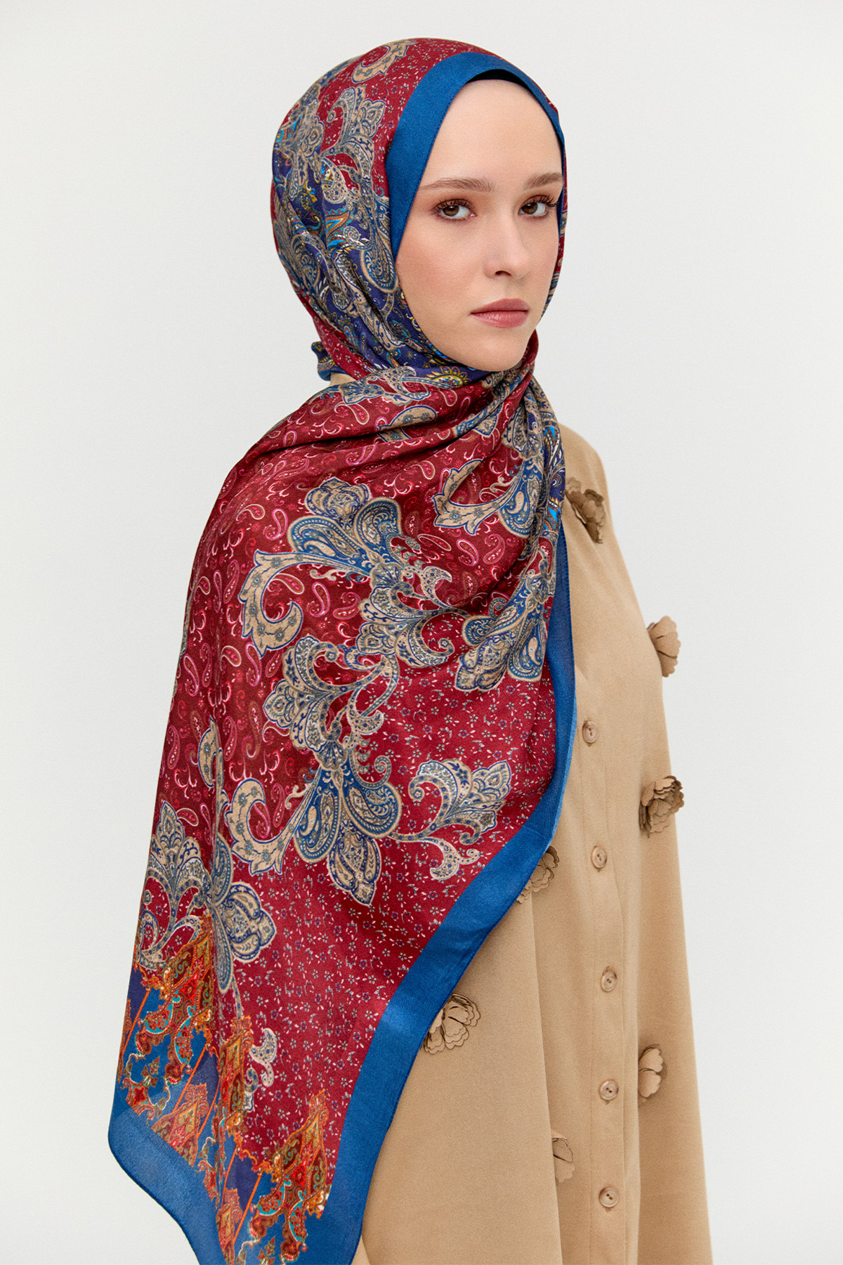 Paisley Desenli Modal Şal, Tesettür Giyim