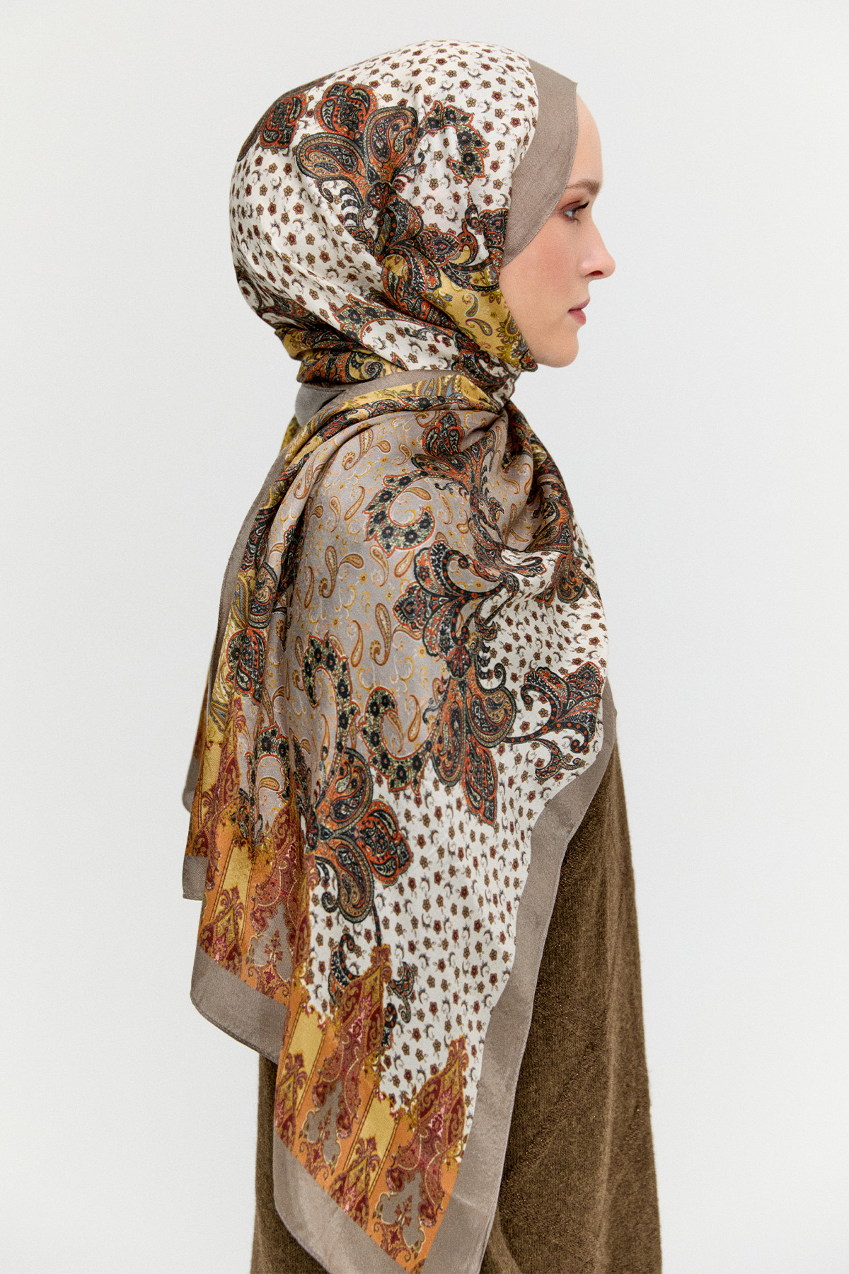 Paisley Desenli Modal Şal, Tesettür Giyim