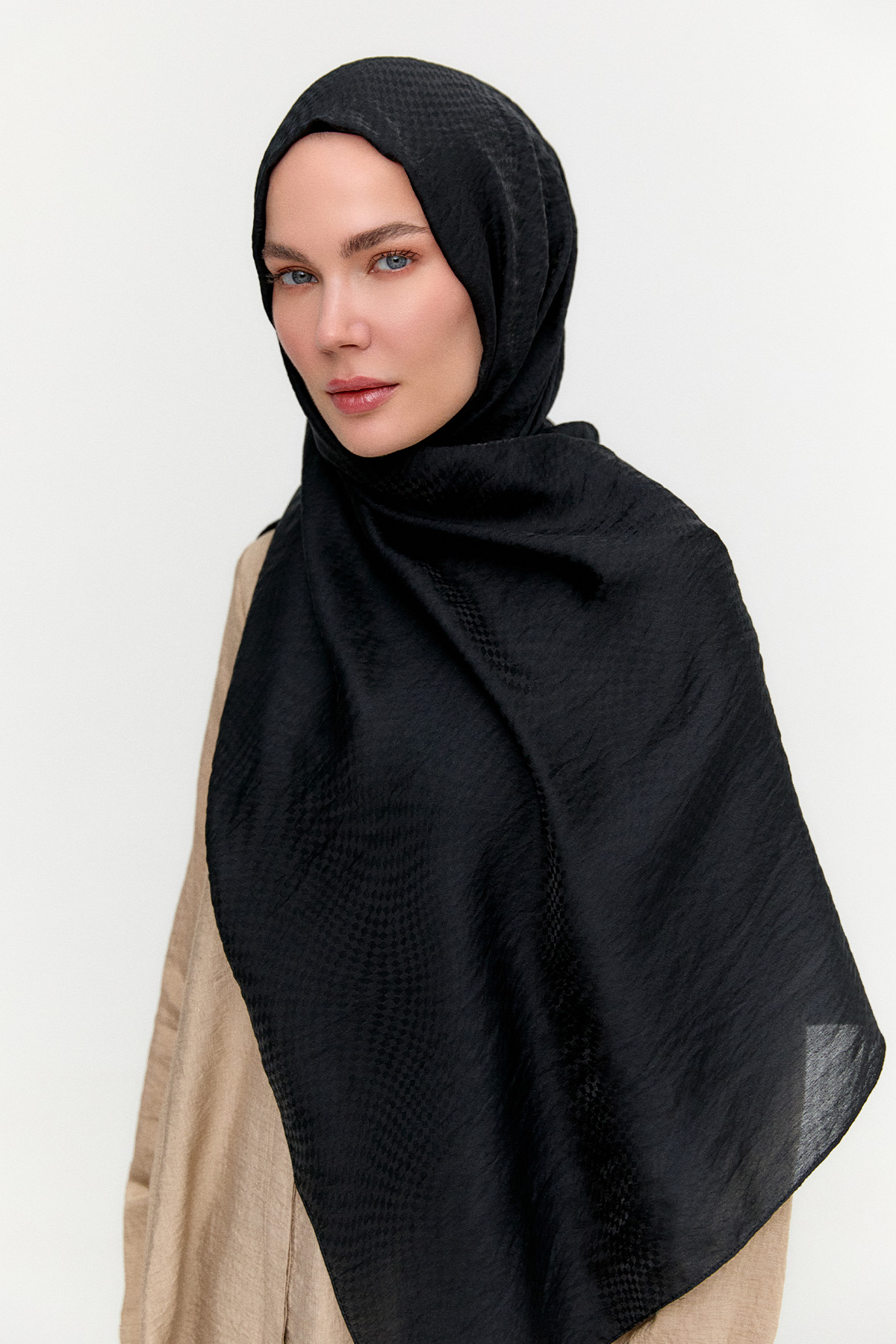 Dama Desenli Viskon Şal, Tesettür Giyim