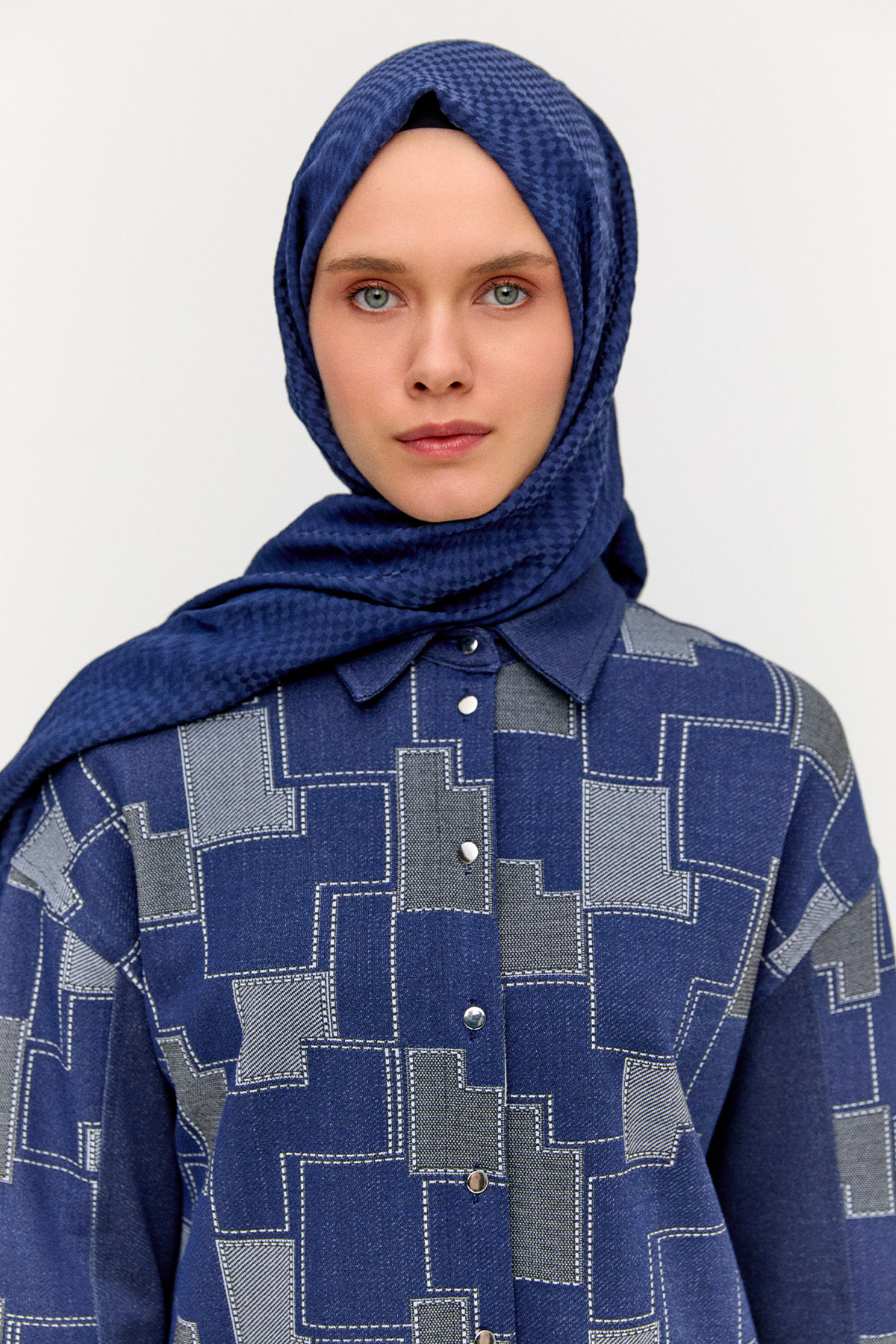 Dama Desenli Viskon Şal, Tesettür Giyim