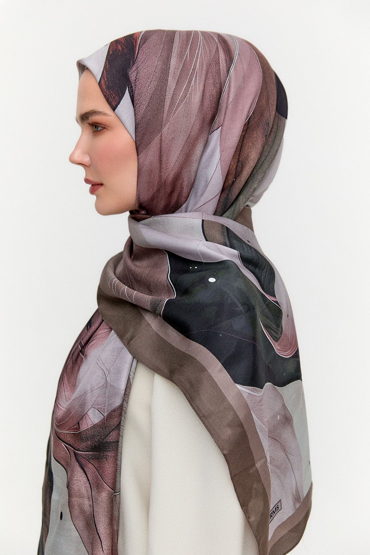 Yaprak Desenli Modal Şal, Tesettür Giyim