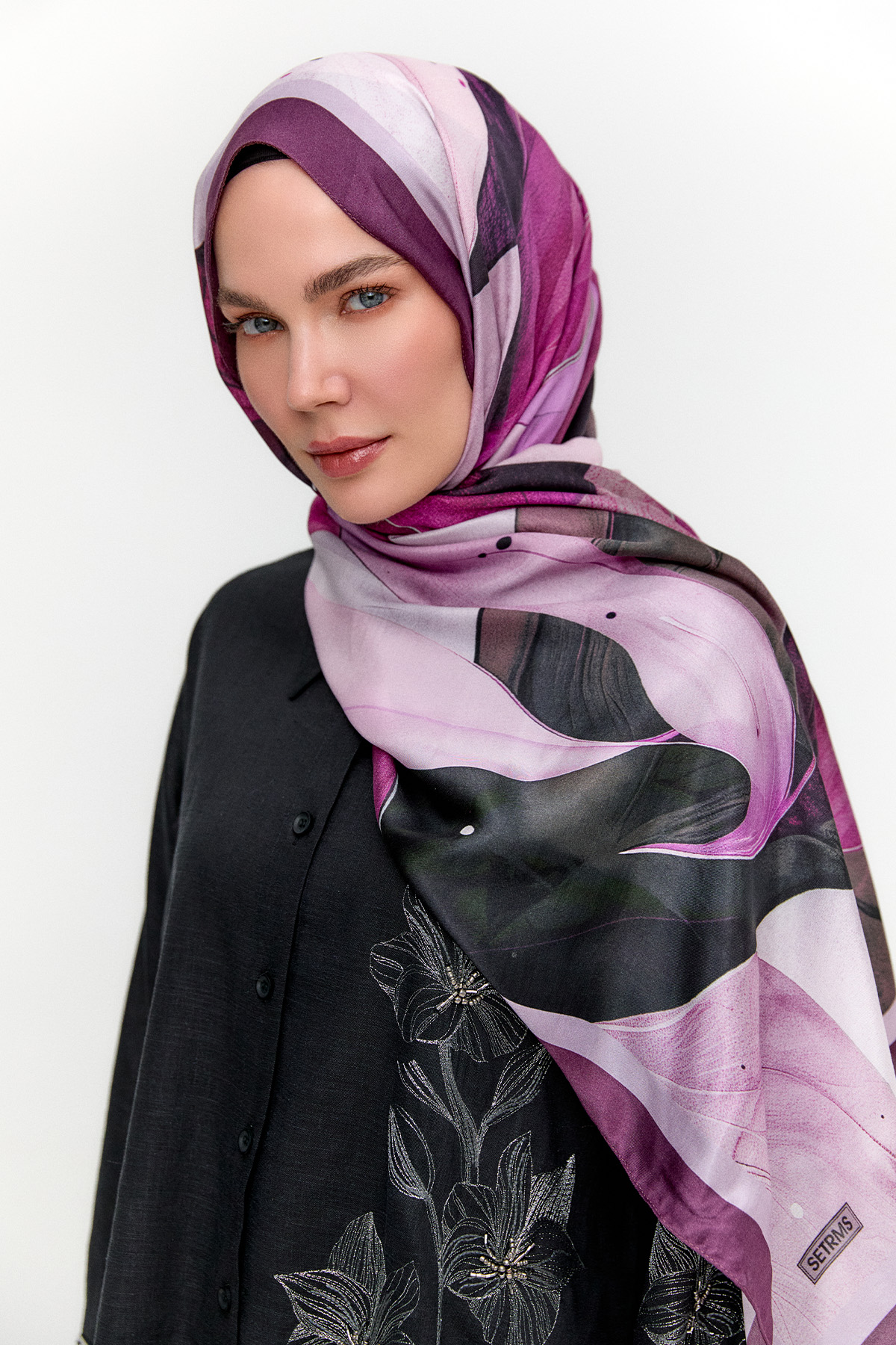 Yaprak Desenli Modal Şal, Tesettür Giyim