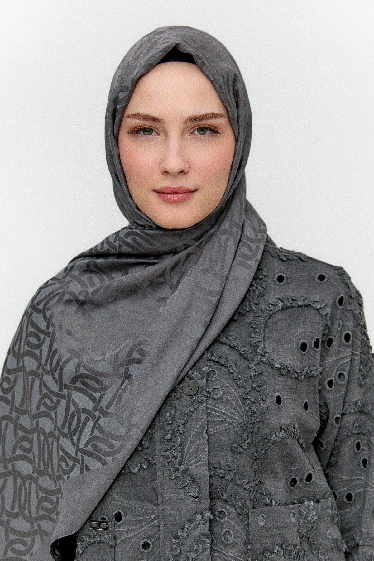 Oval Desenli Modal Şal, Tesettür Giyim