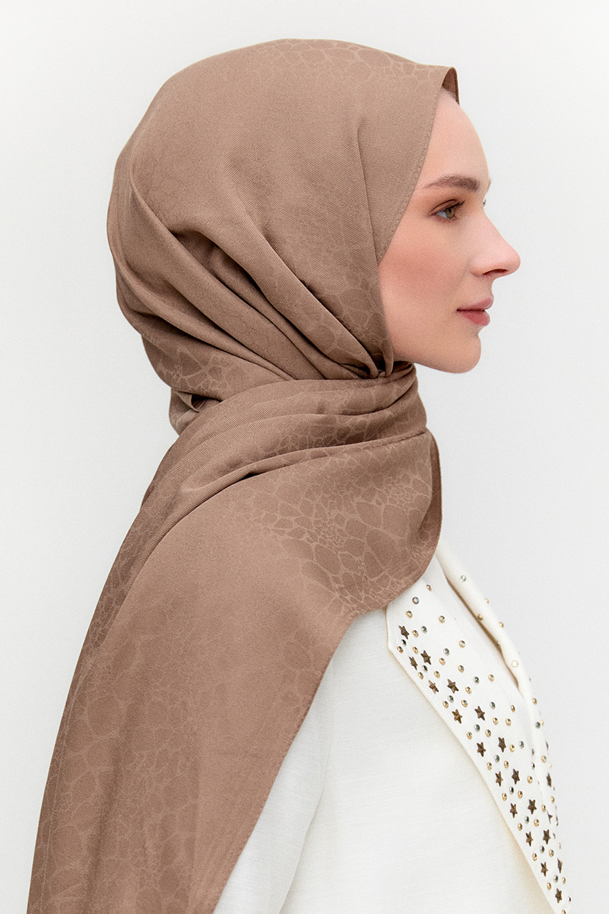 Leopar Desenli Viskon Şal, Tesettür Giyim