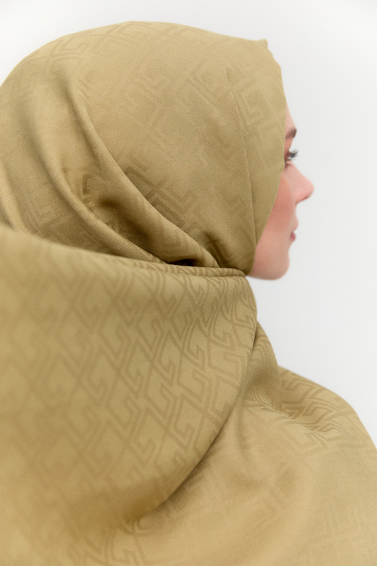 Geometriksel Jakarlı Viskon Şal, Tesettür Giyim