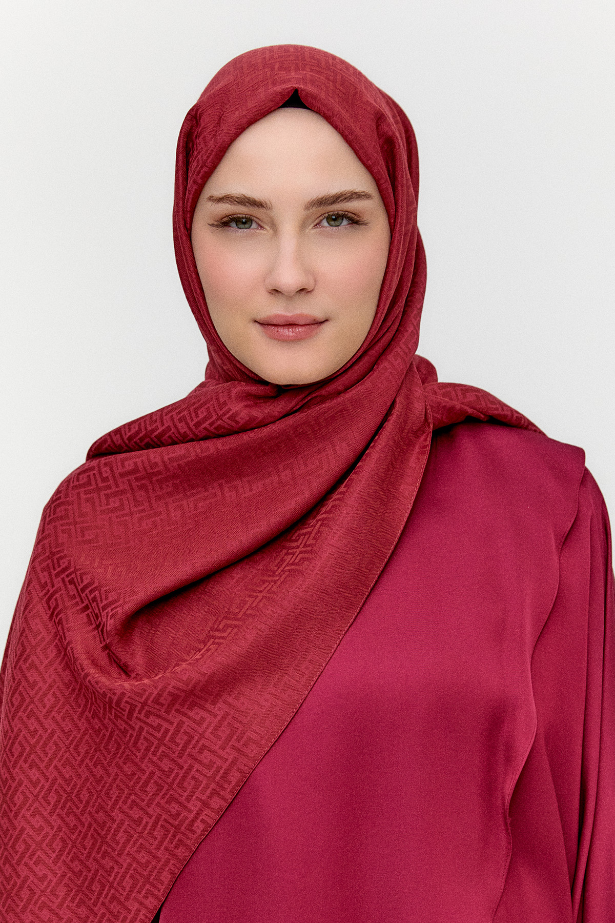 Labirent Desenli Viskon Şal, Tesettür Giyim