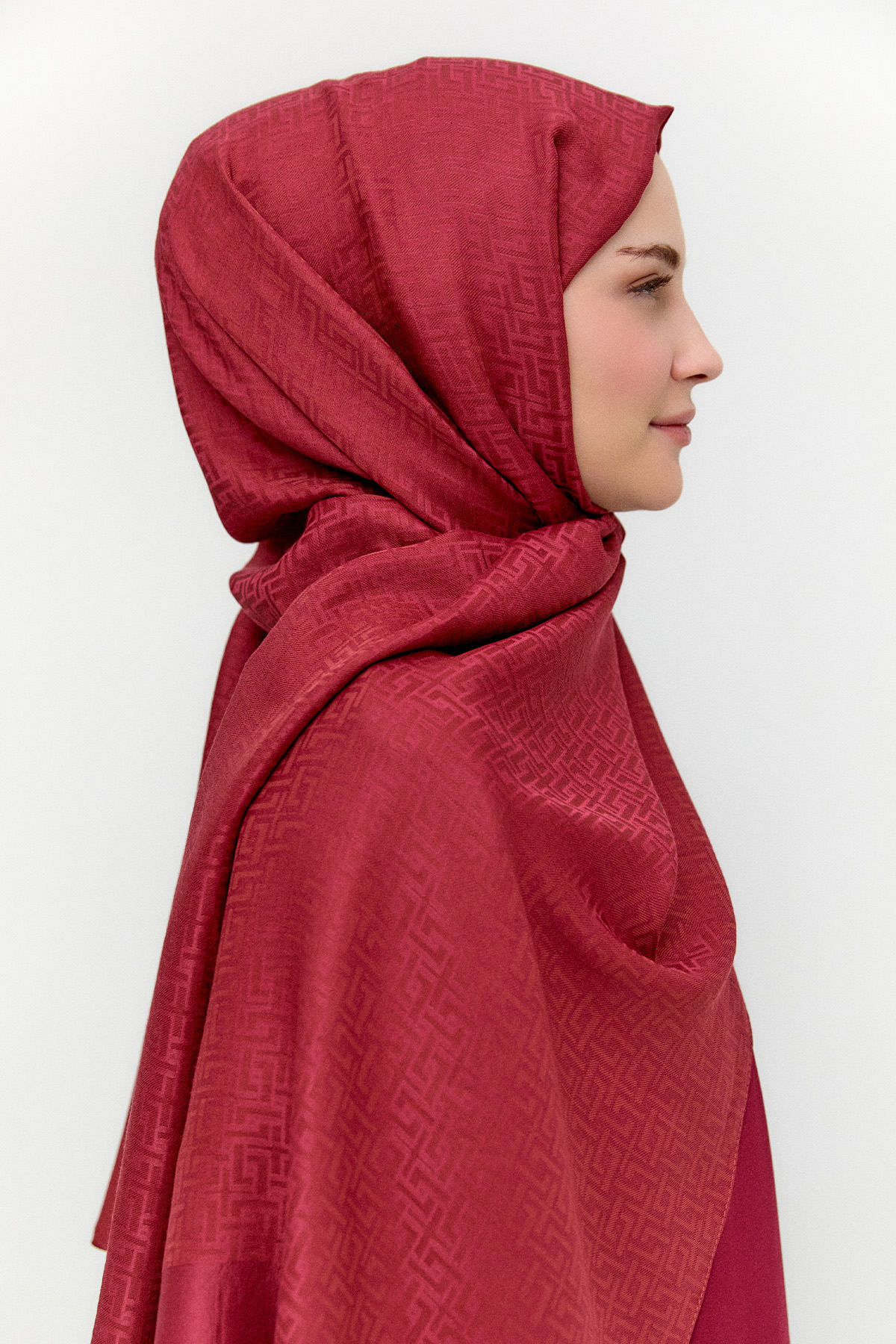 Labirent Desenli Viskon Şal, Tesettür Giyim