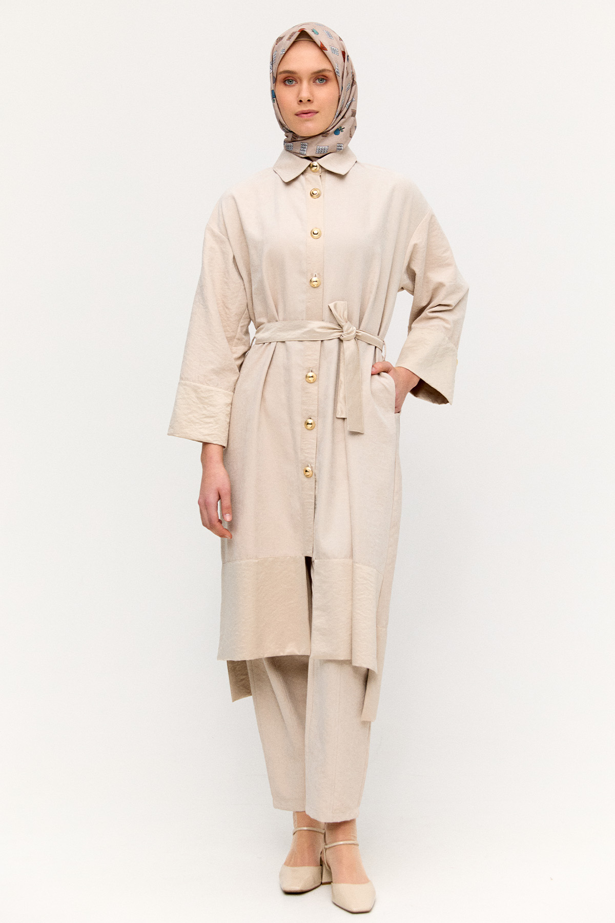 Uzun Tunikli İkili Takım, Tesettür Giyim