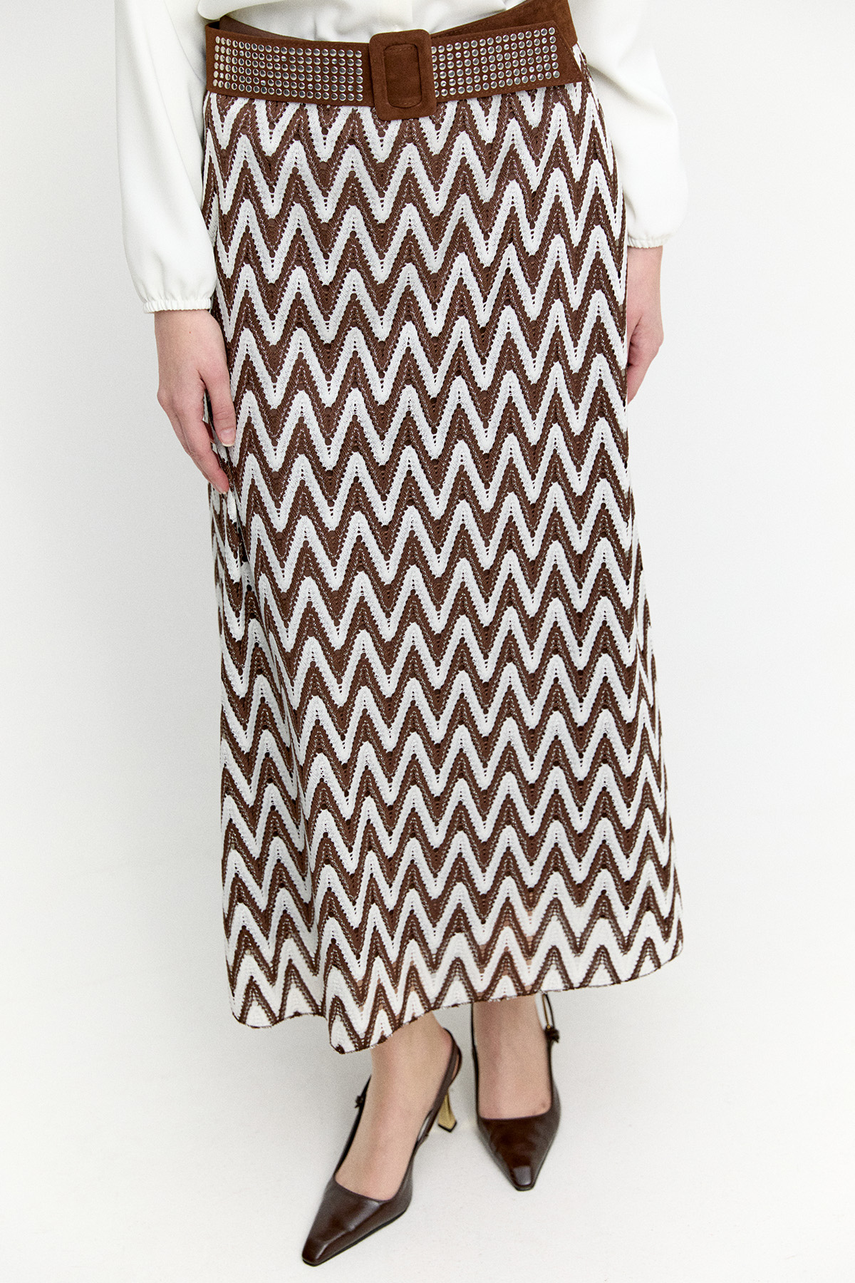 Zikzak Desenli İkili Takım, Tesettür Giyim