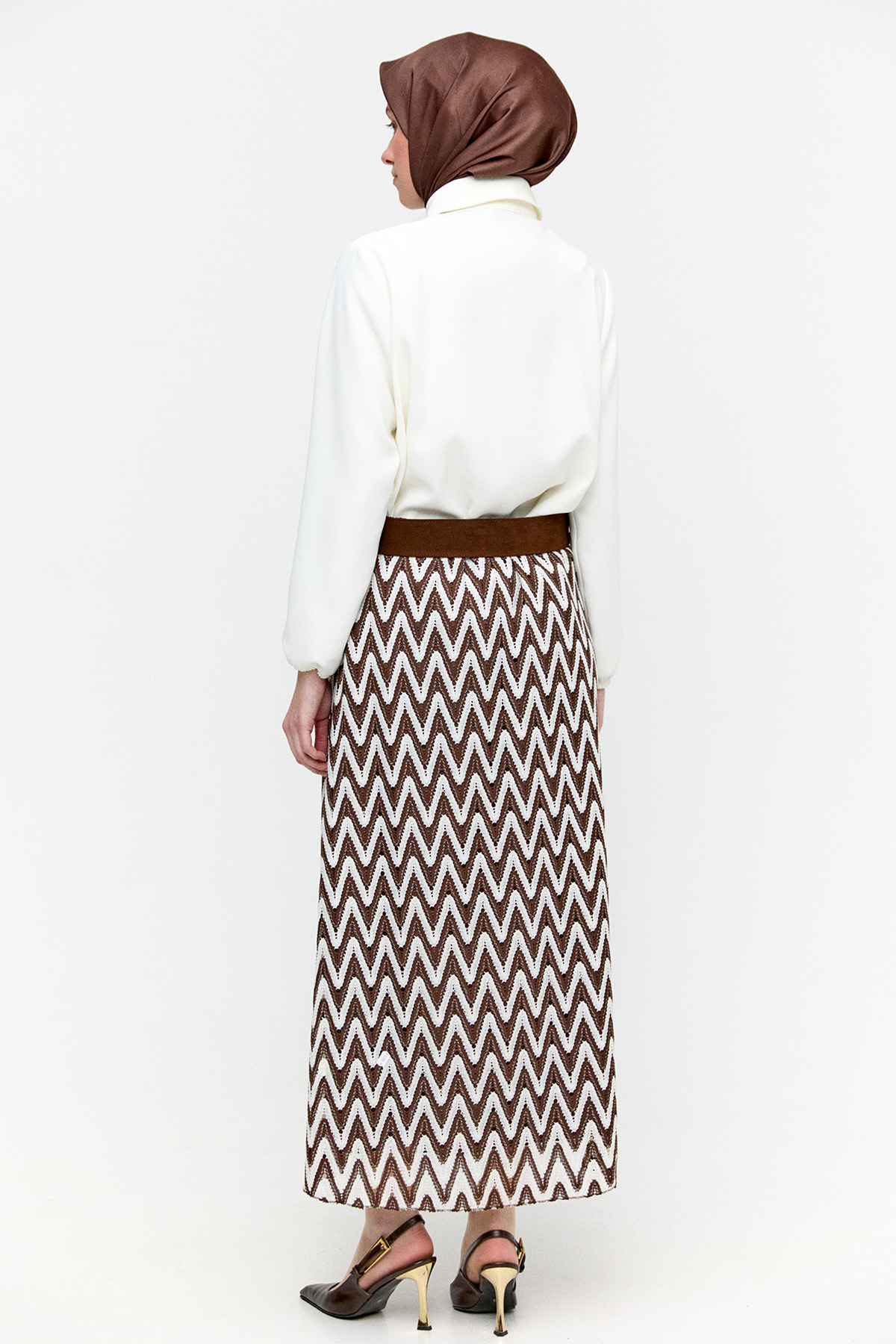 Zikzak Desenli İkili Takım, Tesettür Giyim