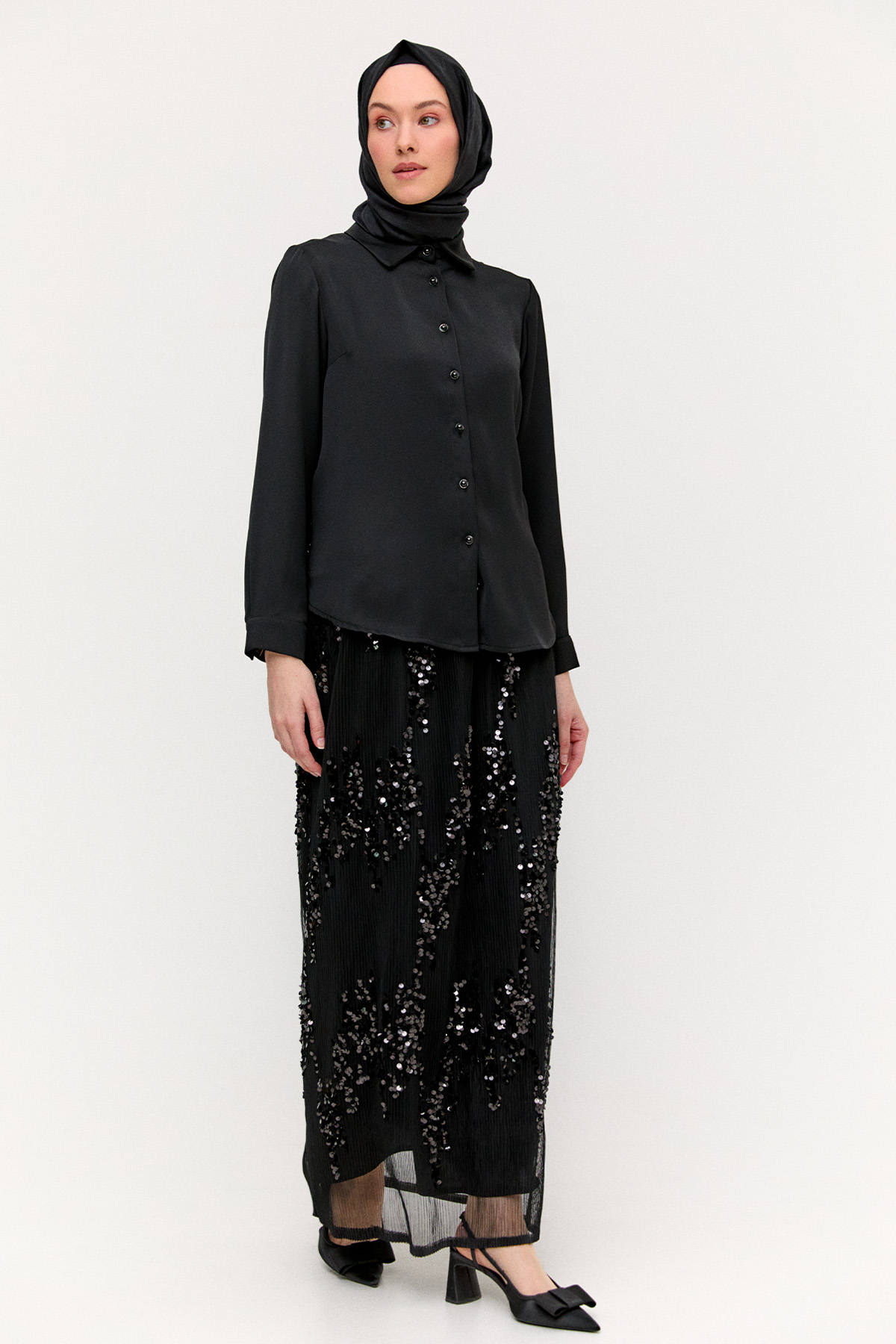 Payetli Tül İkili Takım, Tesettür Giyim