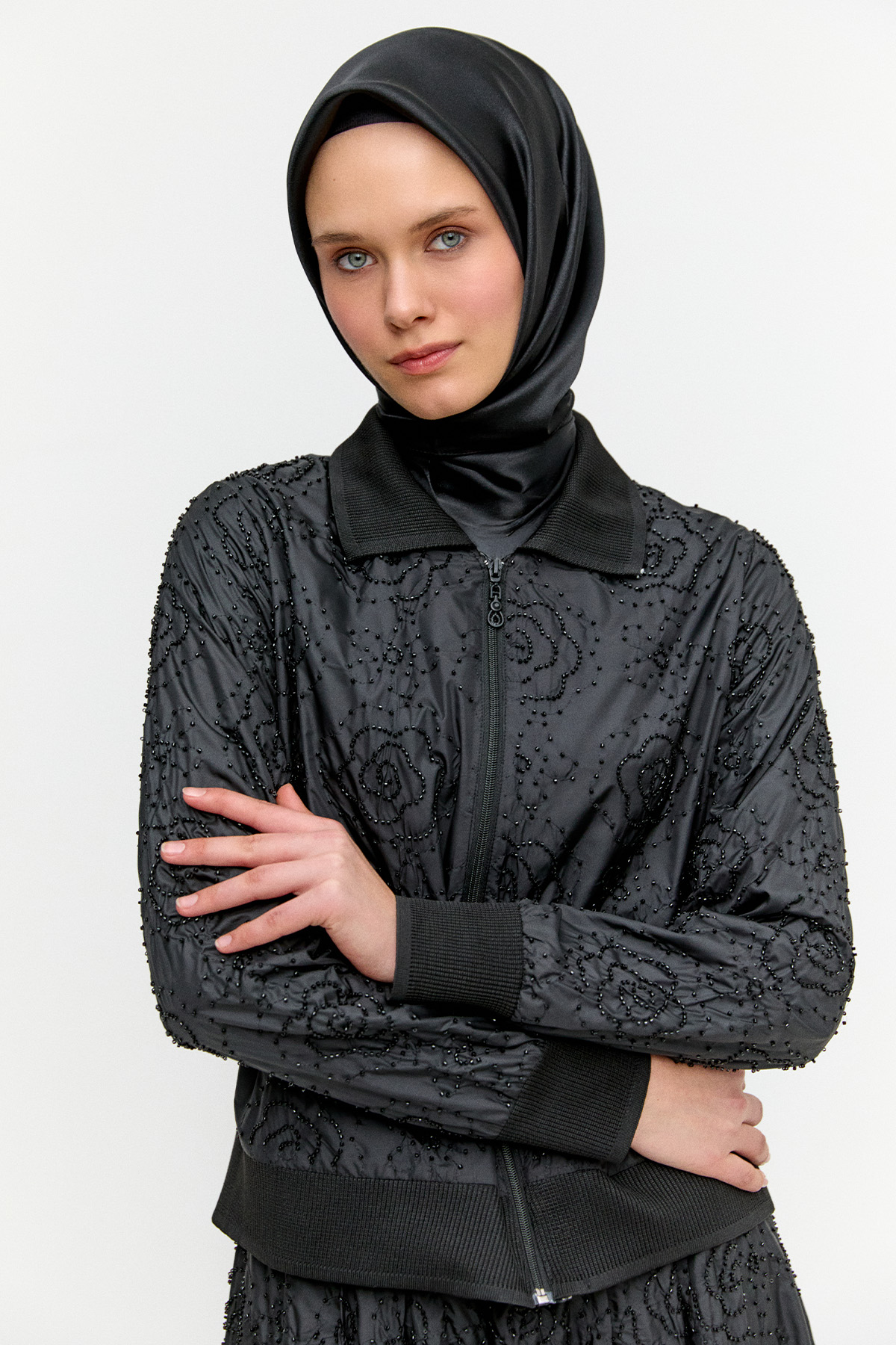 Çiçekli Paraşüt İkili Takım, Tesettür Giyim