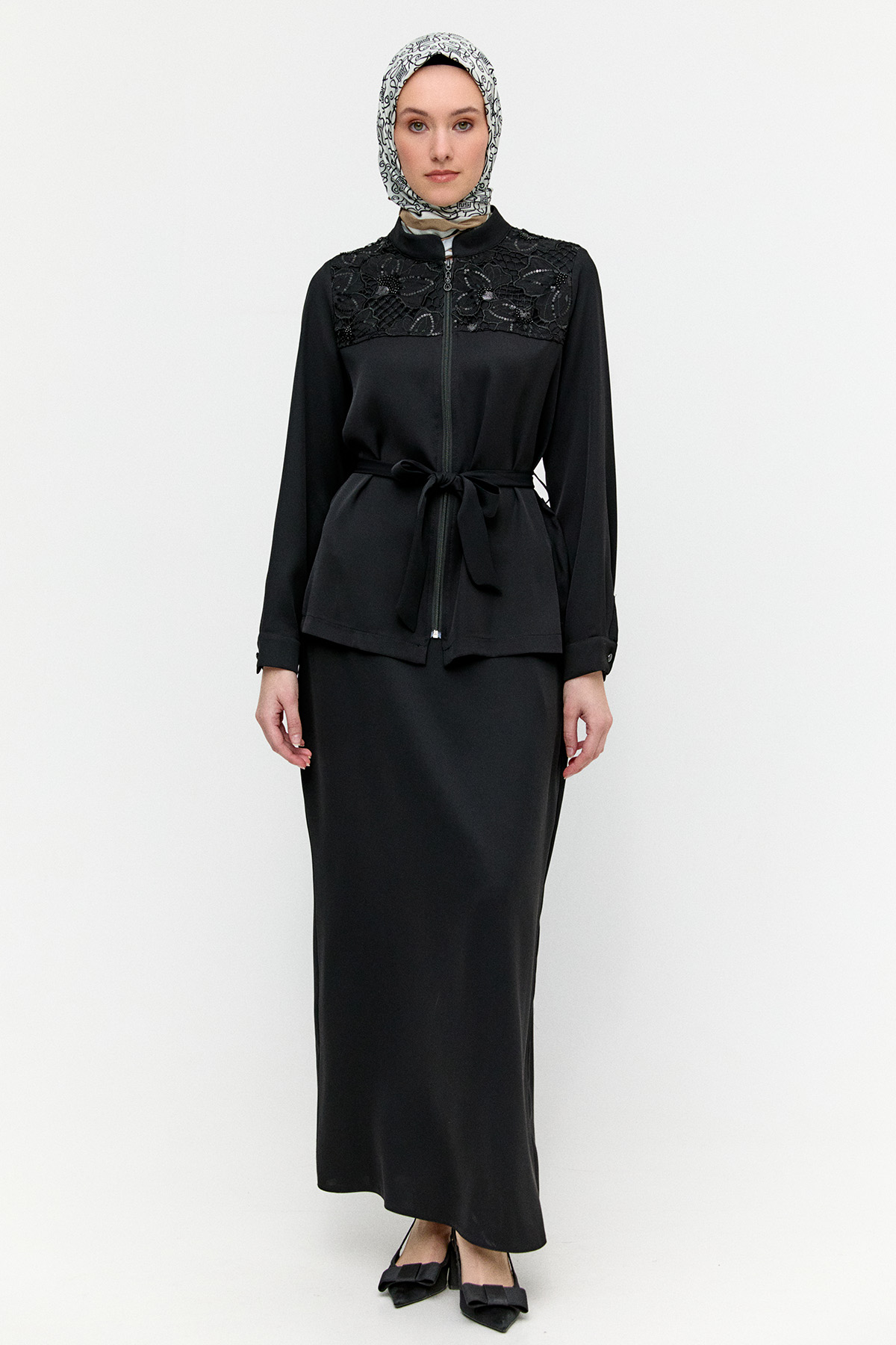 Boncuk İşlemeli İkili Takım, Tesettür Giyim