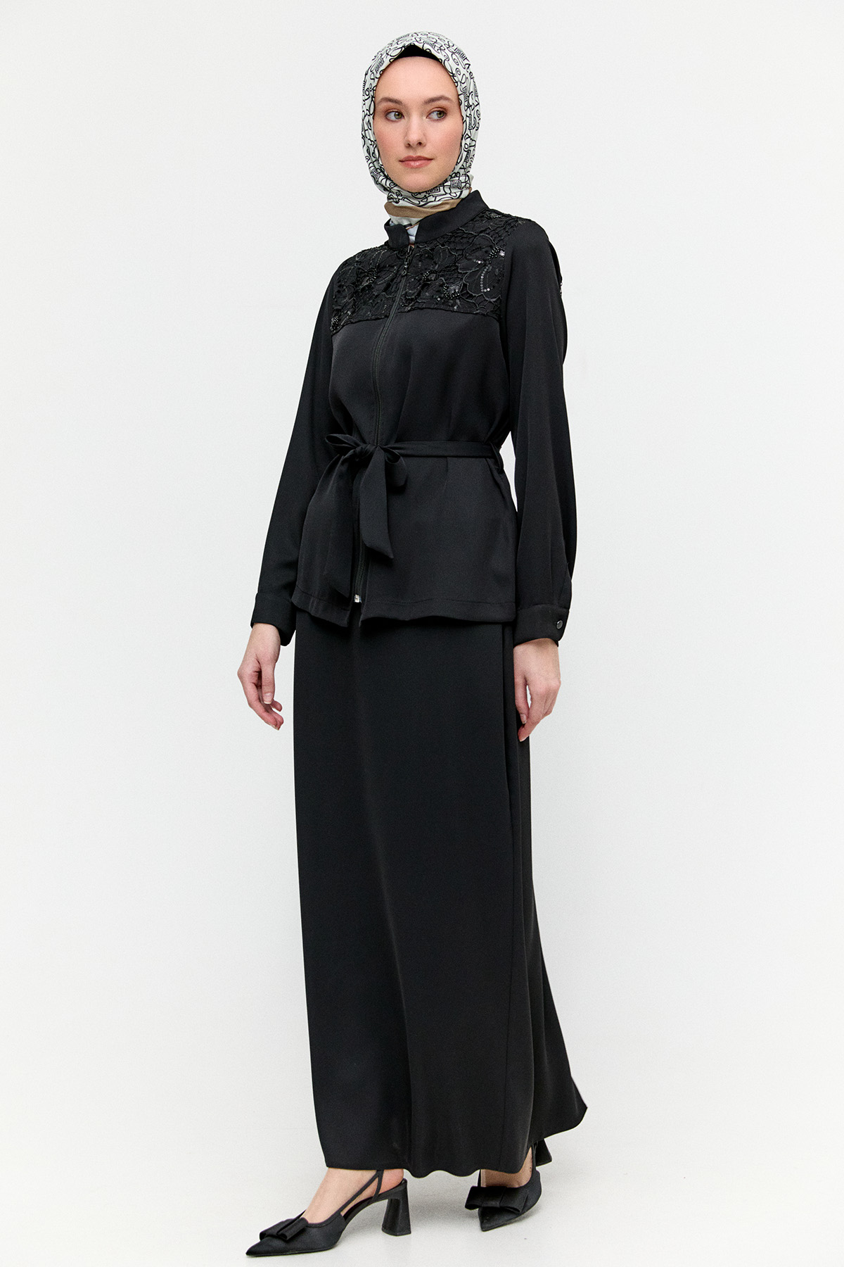 Boncuk İşlemeli İkili Takım, Tesettür Giyim