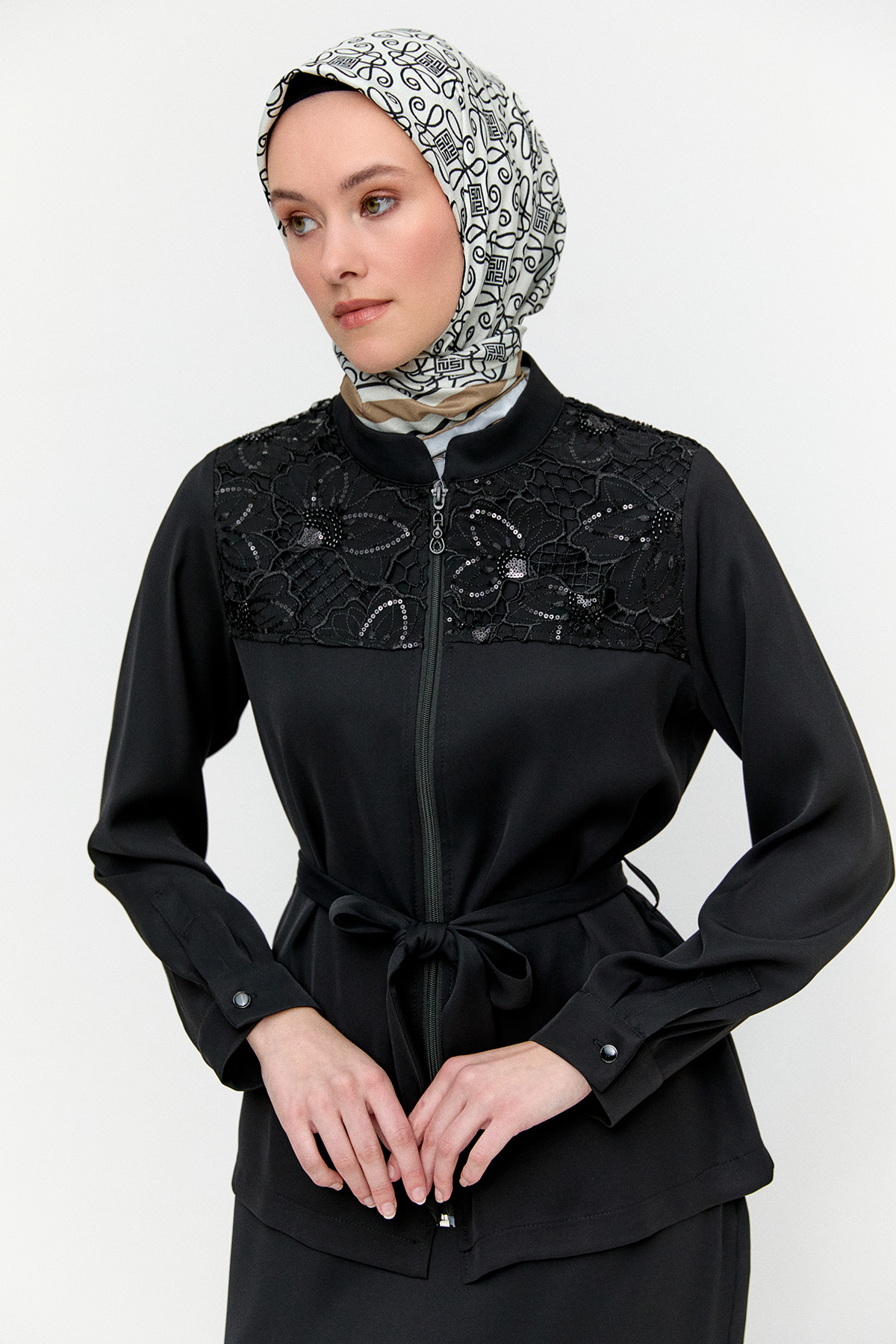 Boncuk İşlemeli İkili Takım, Tesettür Giyim