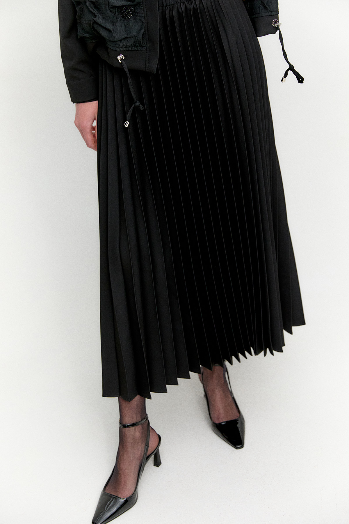 Zarif Dokulu Pilise Etekli Takım, Tesettür Giyim