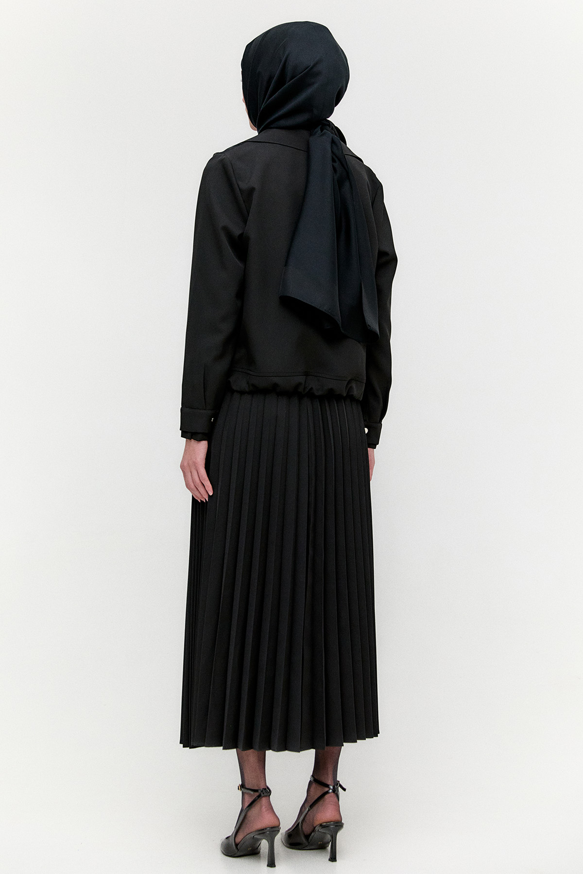 Zarif Dokulu Pilise Etekli Takım, Tesettür Giyim