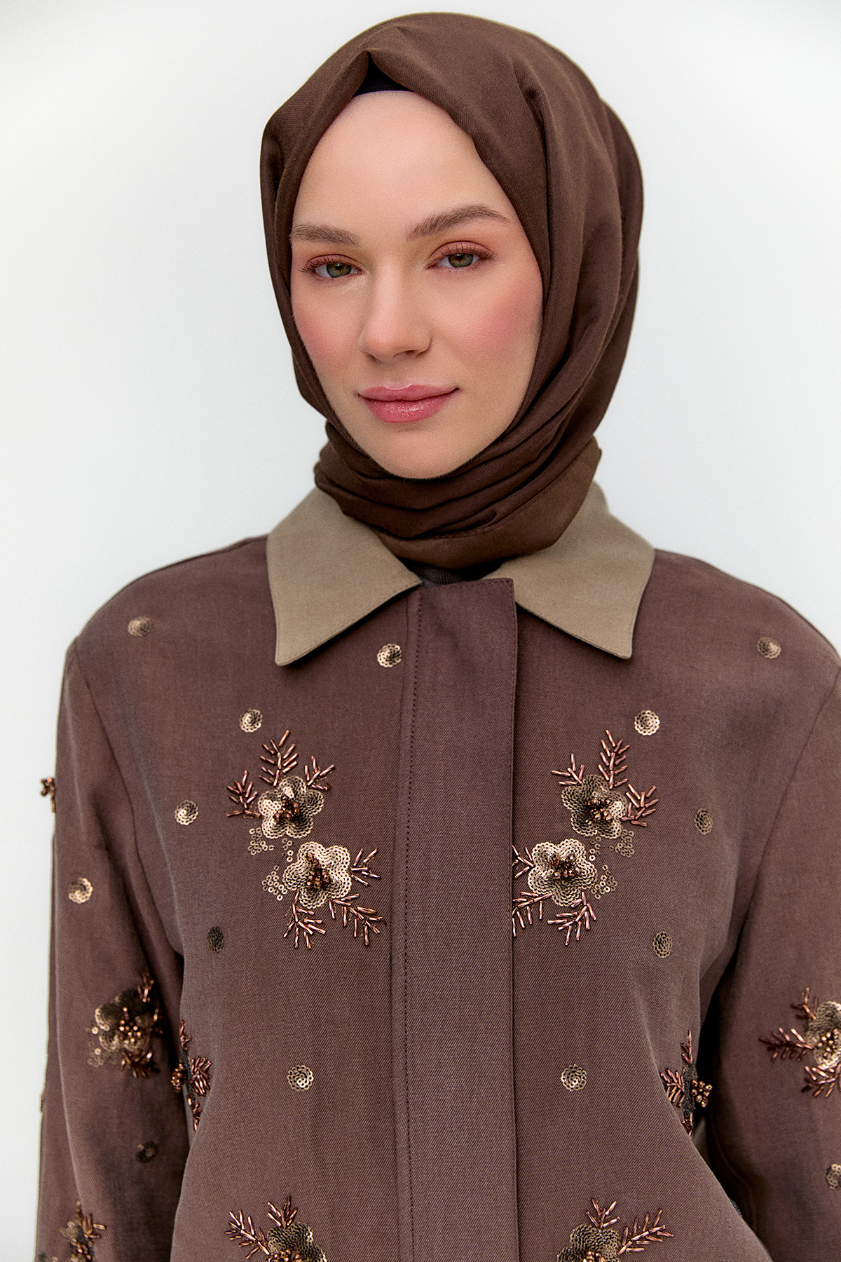 Nakışlı Kargo Cepli İkili Takım, Tesettür Giyim