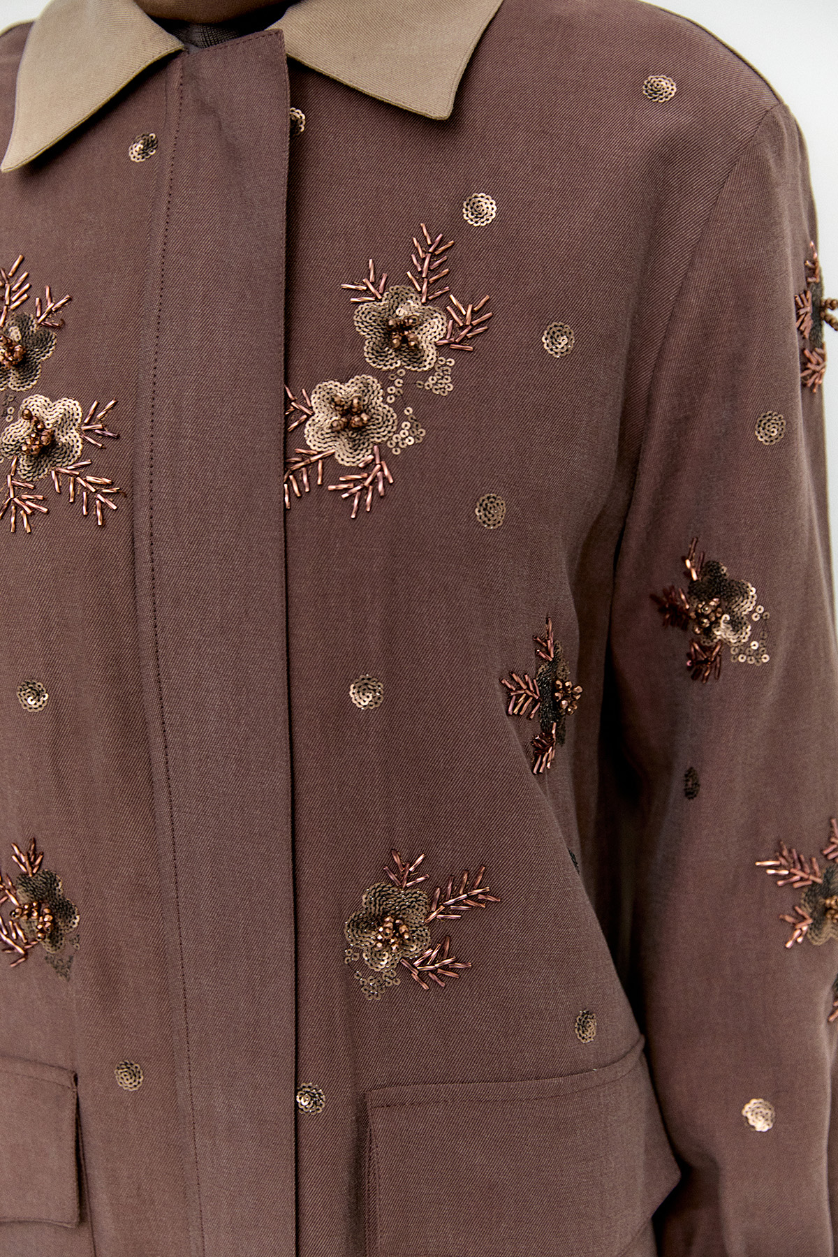 Nakışlı Kargo Cepli İkili Takım, Tesettür Giyim