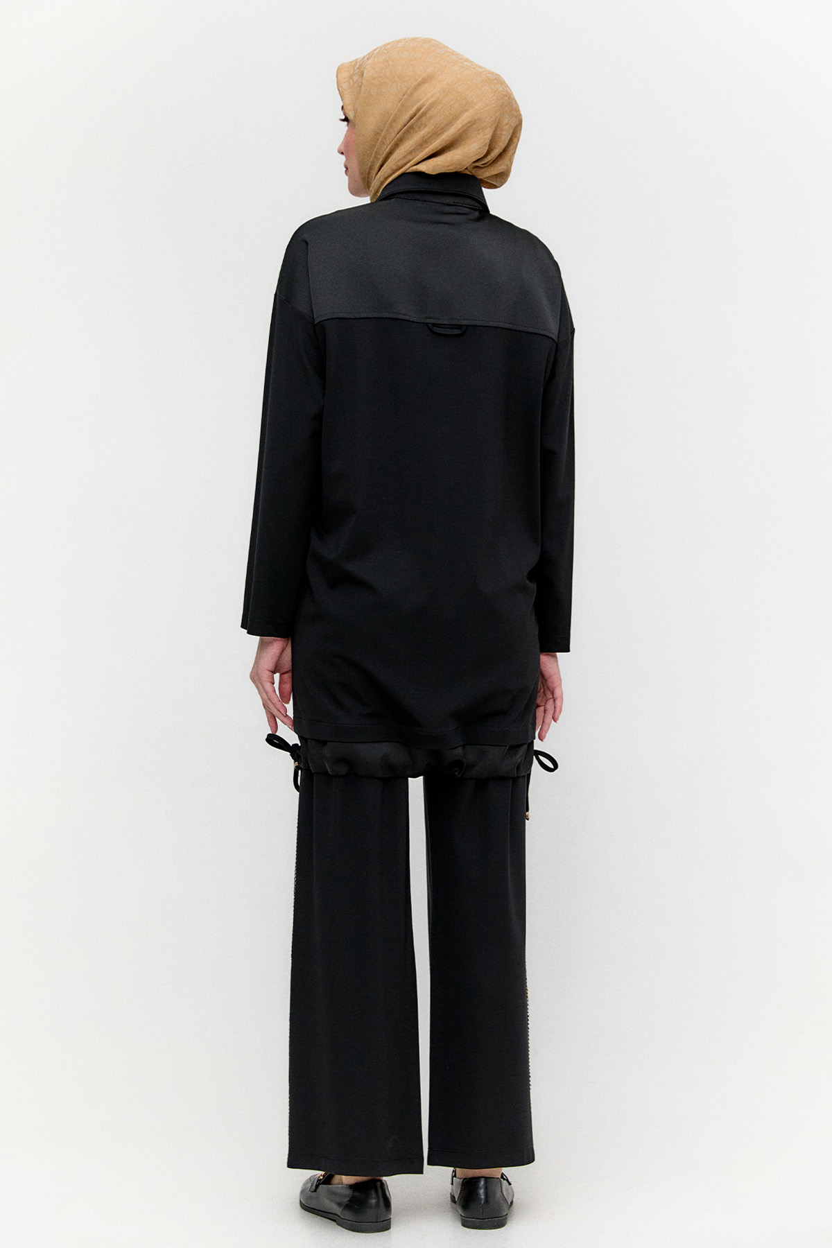 Hotfix Baskılı Fermuarlı Takım, Tesettür Giyim