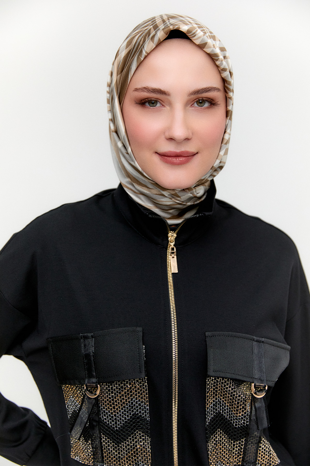 File Detaylı Etek Ceket Takım, Tesettür Giyim