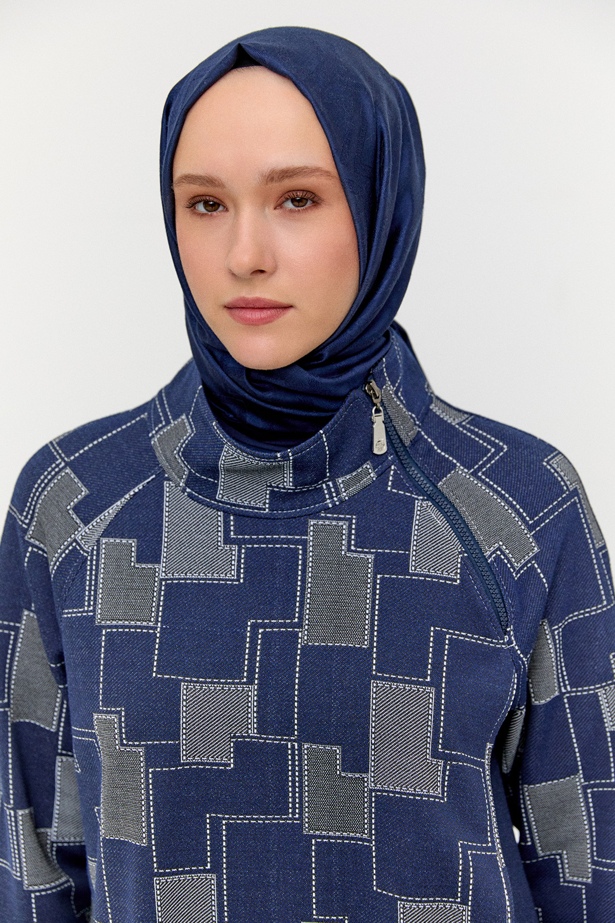 Bloklu İkili Takım, Tesettür Giyim