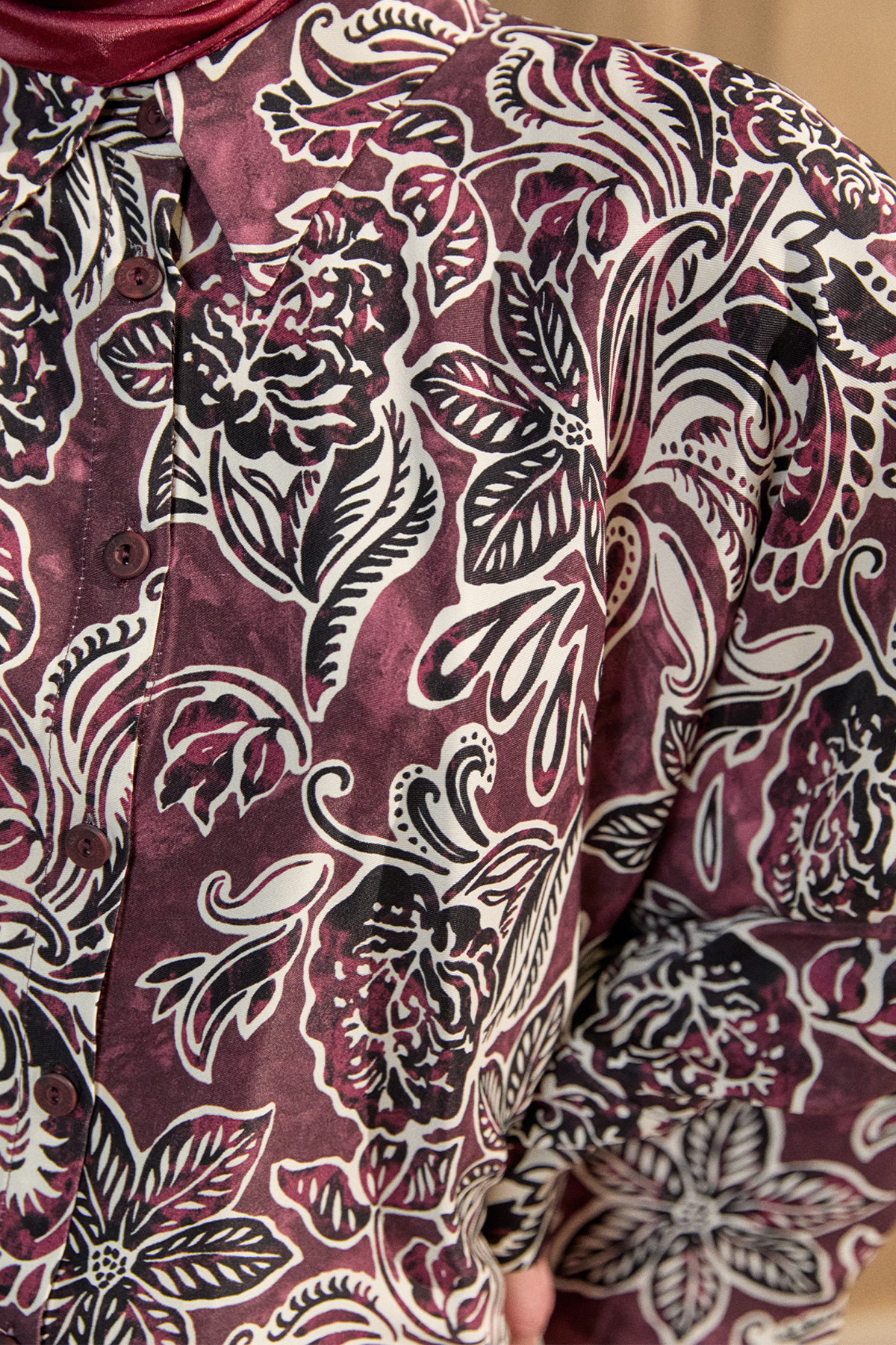 Çiçek Desenli İkili Takım, Tesettür Giyim