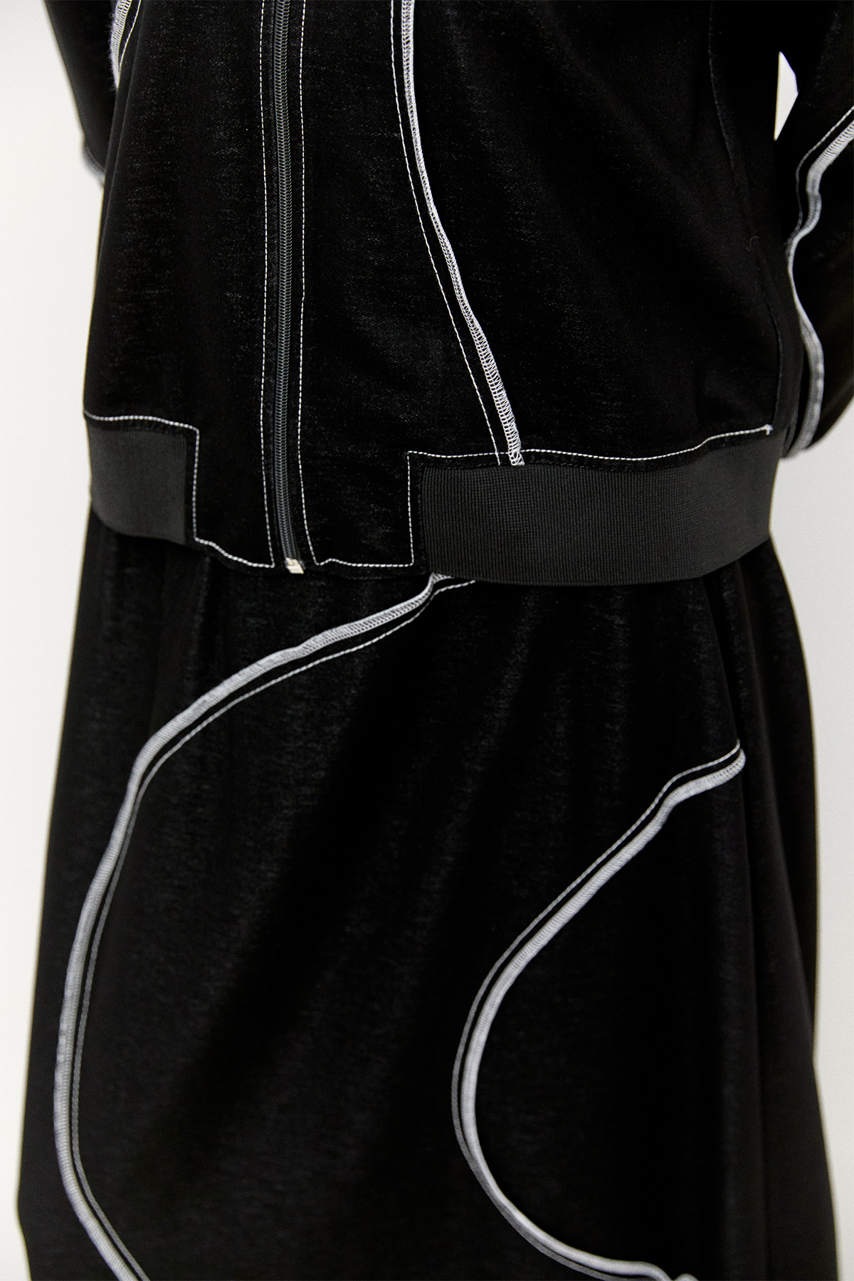 Kontrast Dikişli Etekli Takım, Tesettür Giyim