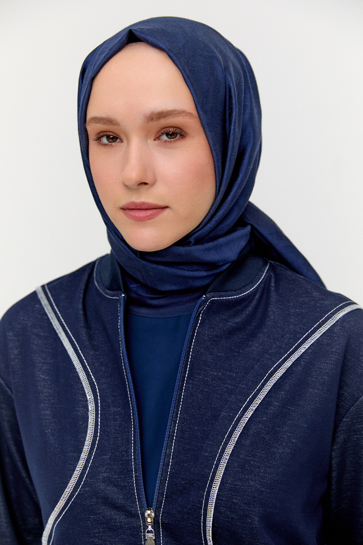 Kontrast Dikişli Etekli Takım, Tesettür Giyim