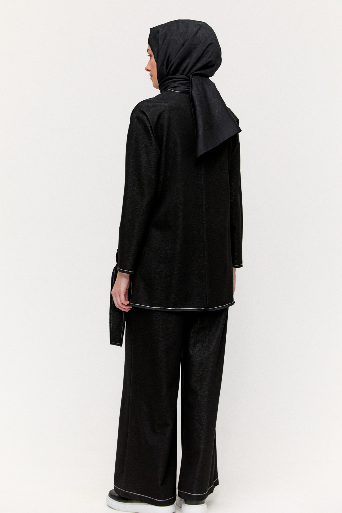 Kontrast Dikişli İkili Takım, Tesettür Giyim