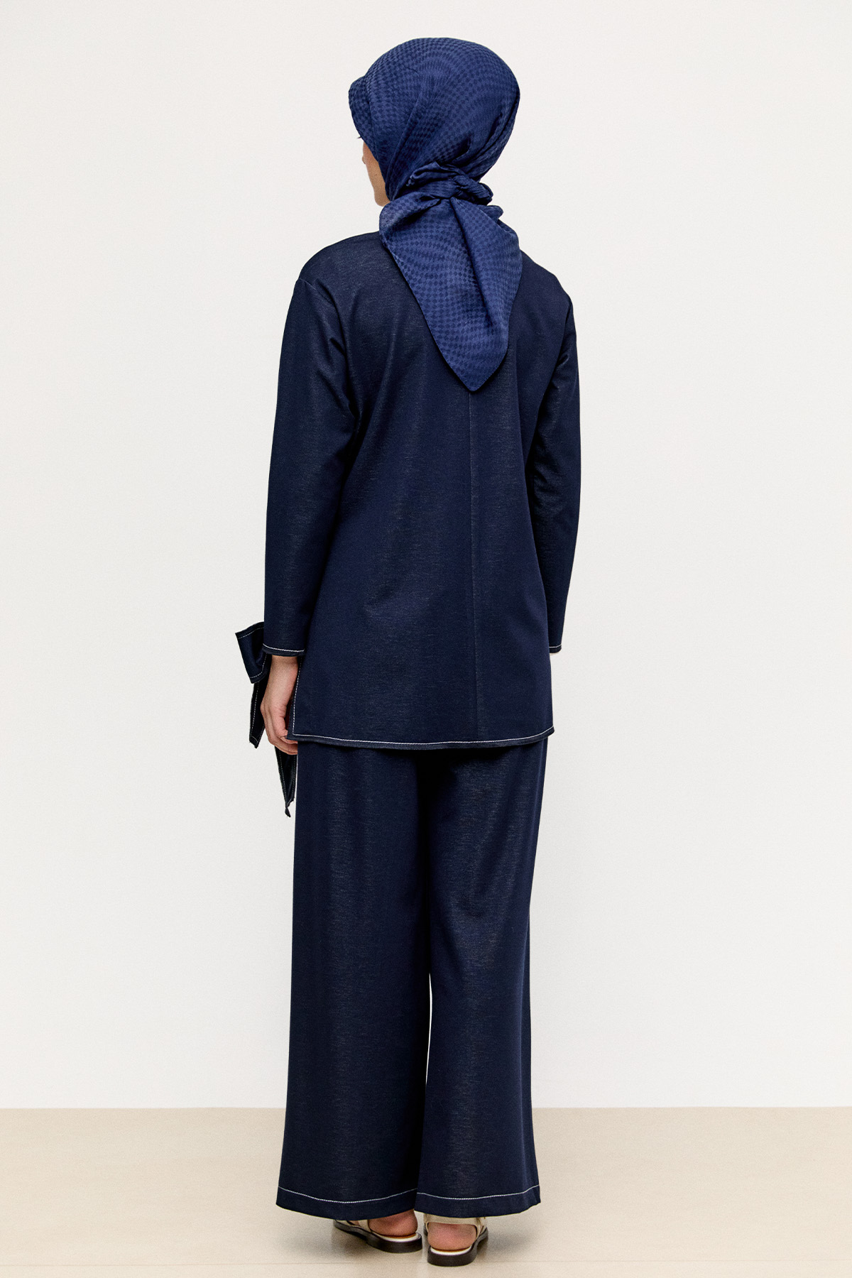 Kontrast Dikişli İkili Takım, Tesettür Giyim