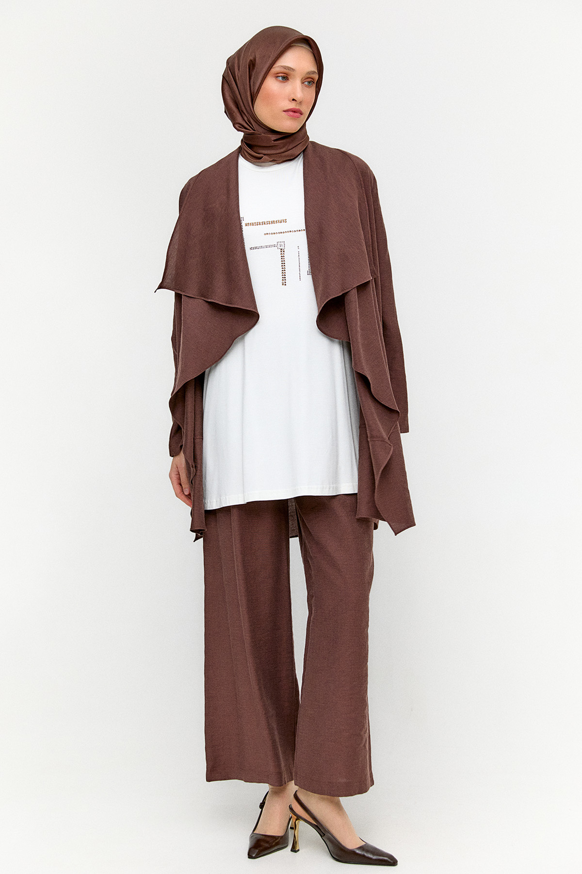 Taş Baskılı 3`Lü Takım, Tesettür Giyim