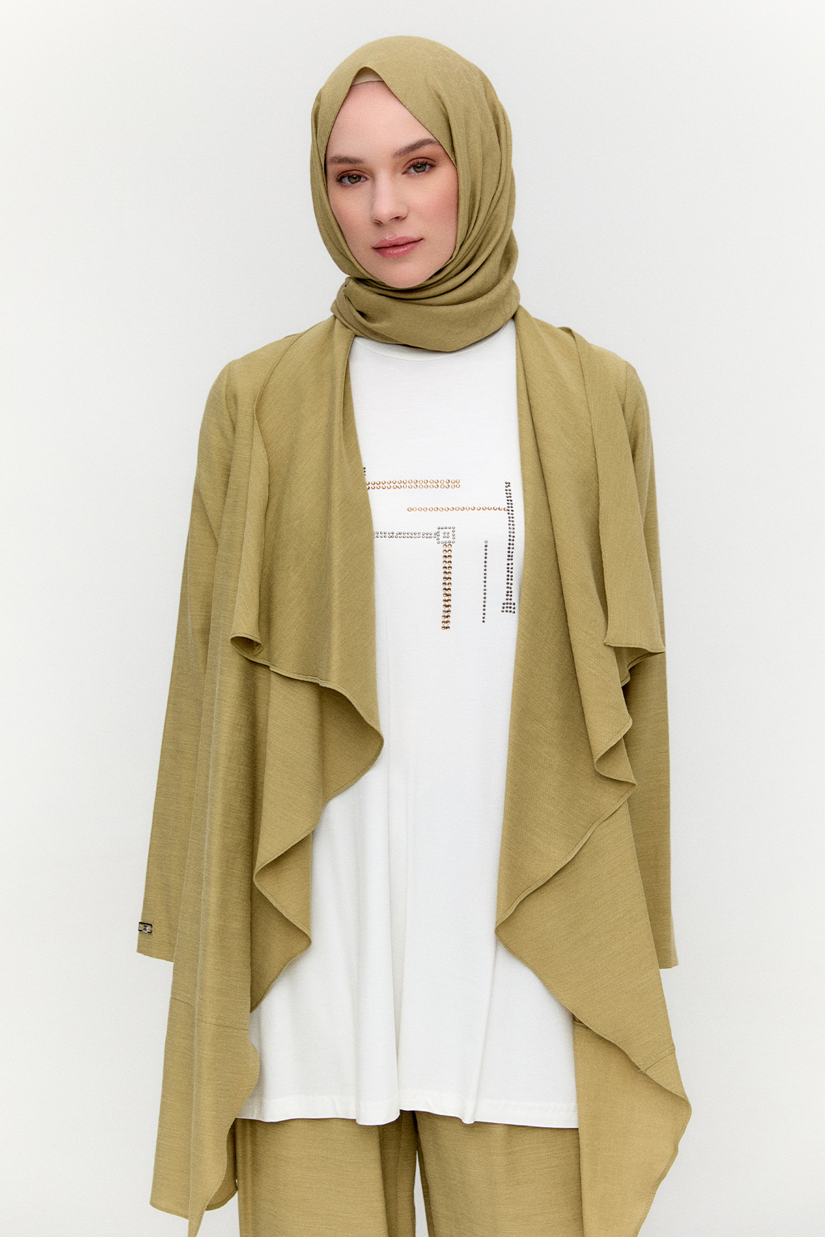 Taş Baskılı 3`Lü Takım, Tesettür Giyim