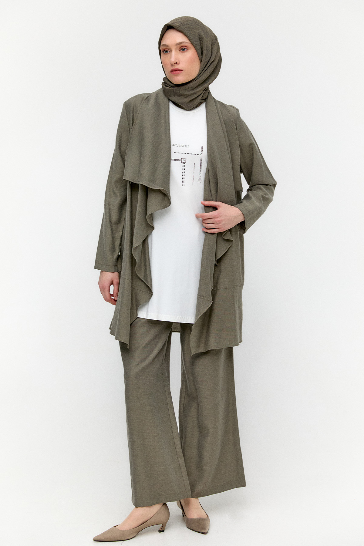 Taş Baskılı 3`Lü Takım, Tesettür Giyim