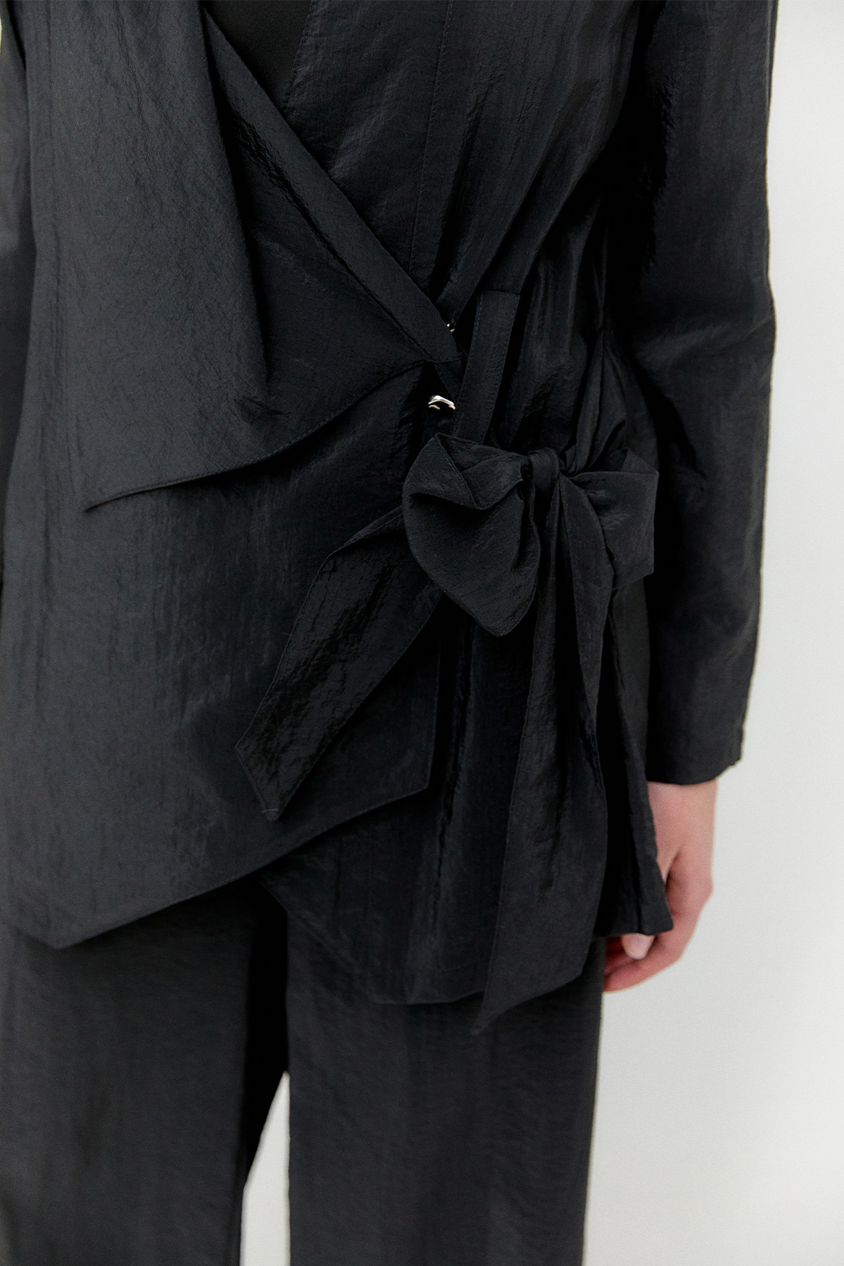 Asimetrik Yakalı Kuşaklı İkili Takım, Tesettür Giyim